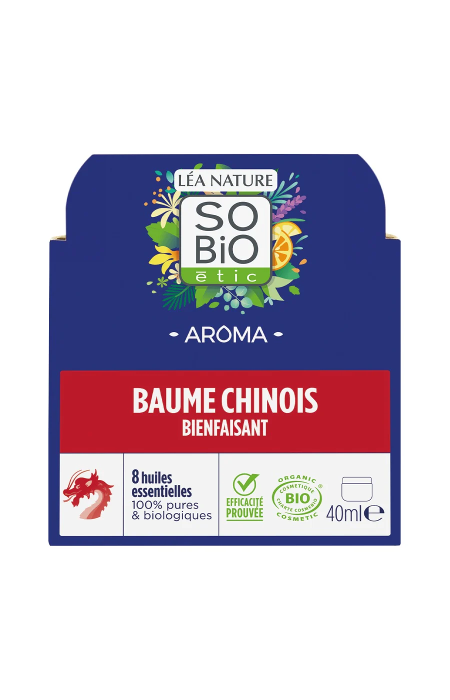 Baume chinois bienfaisant - 7 huiles essentielles bio - 40 ml - Image 2
