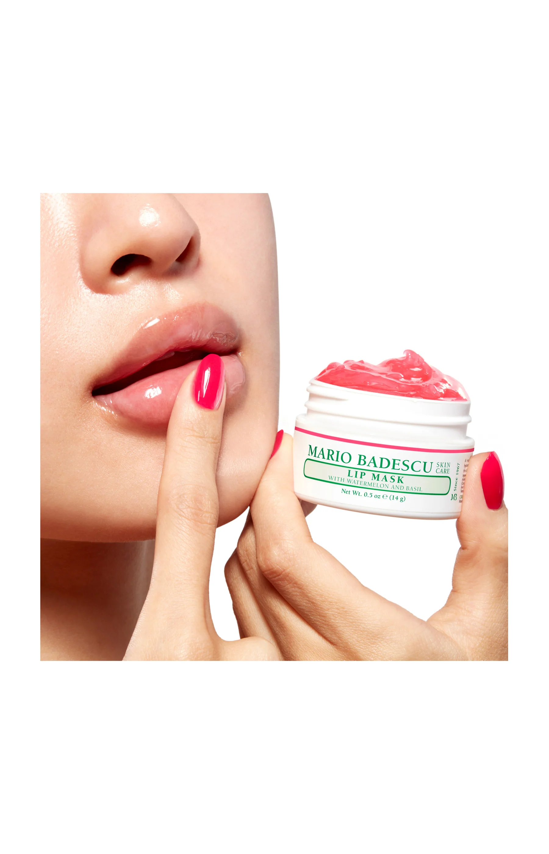Masque Lèvres Watermelon & Basil - Hydratation Intense Nuit & Jour - 14g - Image 4
