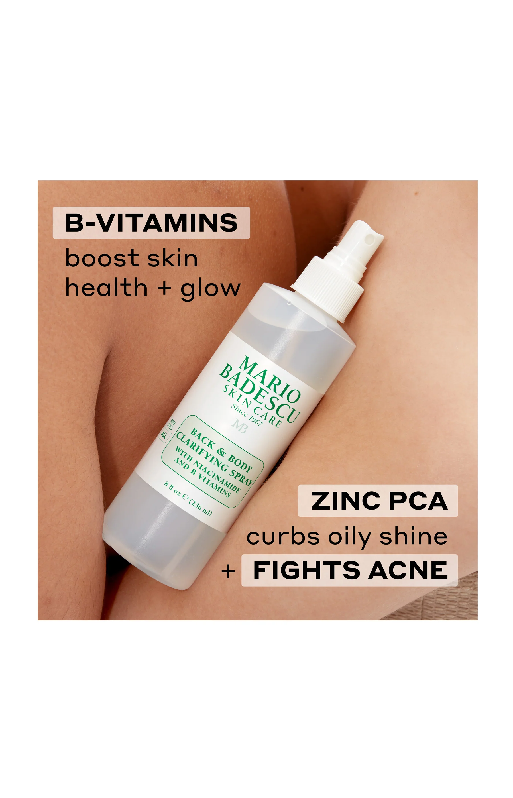 Spray Anti-Imperfections Corps - Zinc PCA & Niacinamide - 236 ml - Image 3