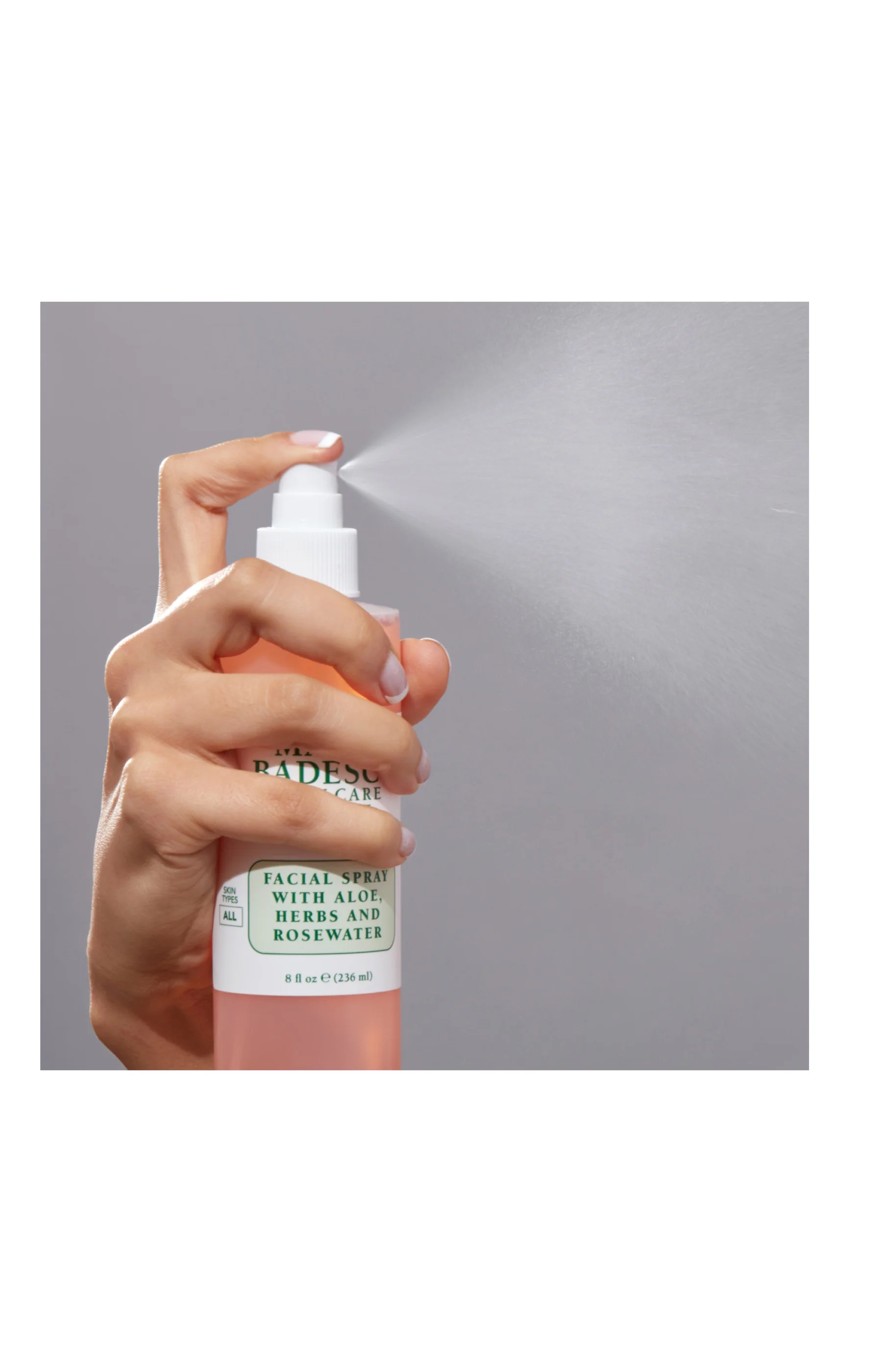 Brume tonifiante hydratation & éclat - Aloe vera & eau de rose - 236 ml - Image 4
