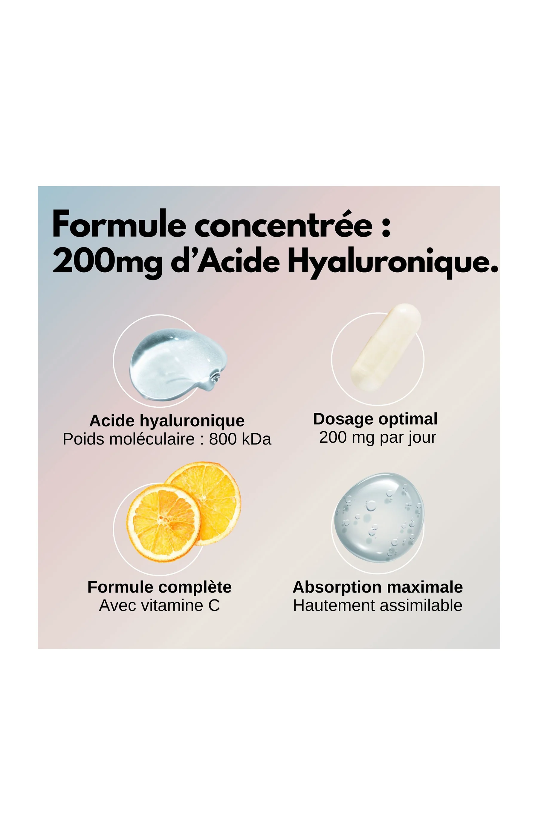 Cure beauté - Acide hyaluronique & vitamine C - 1 mois - Image 5