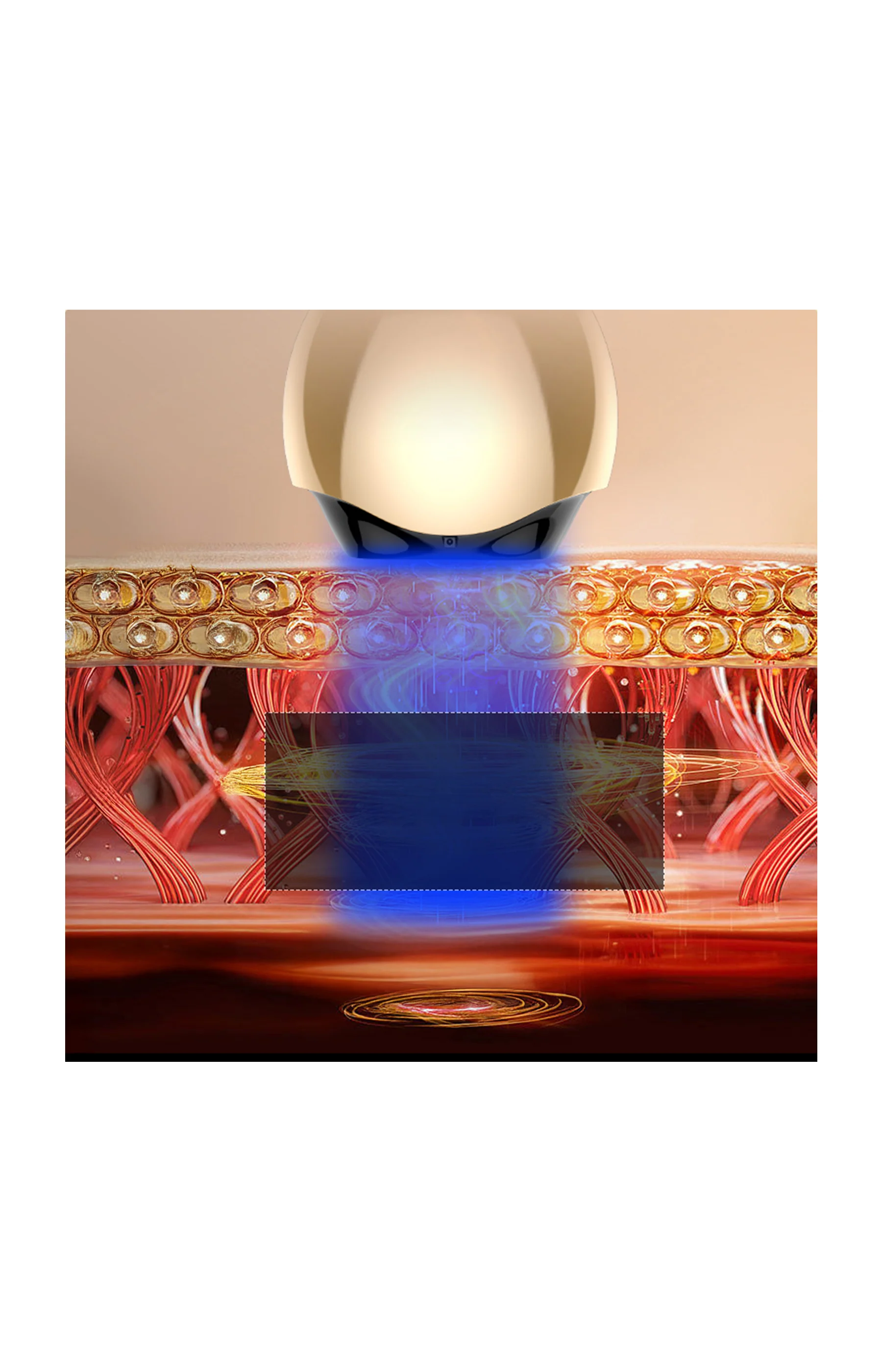 Appareil revitalisant - Visage - Doré - Image 3
