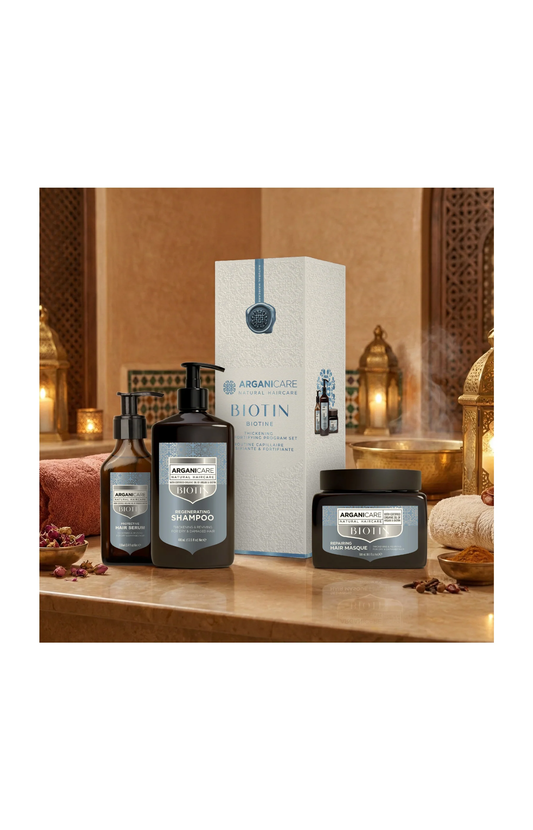 Coffret réparateur - Biotine - Cheveux secs & abîmés - 3 produits - Image 2
