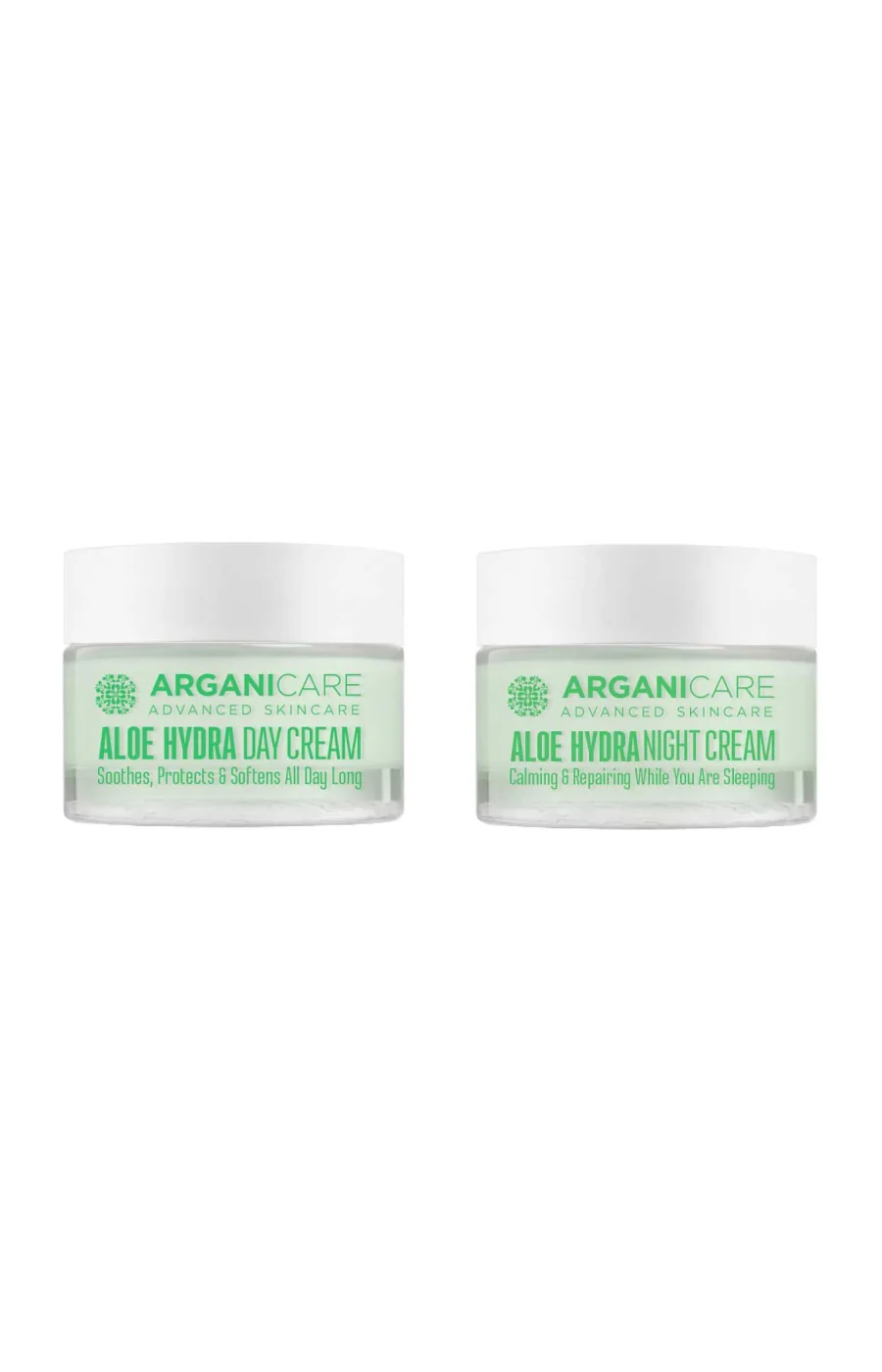Crème de jour adoucissante & crème de nuit nourrissante - Aloe vera - Visage - 2 x 50 ml