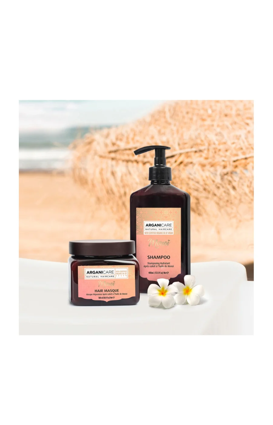 Masque réparateur après-soleil - Huile de monoï - Cheveux fragilisés - 500 ml - Image 2