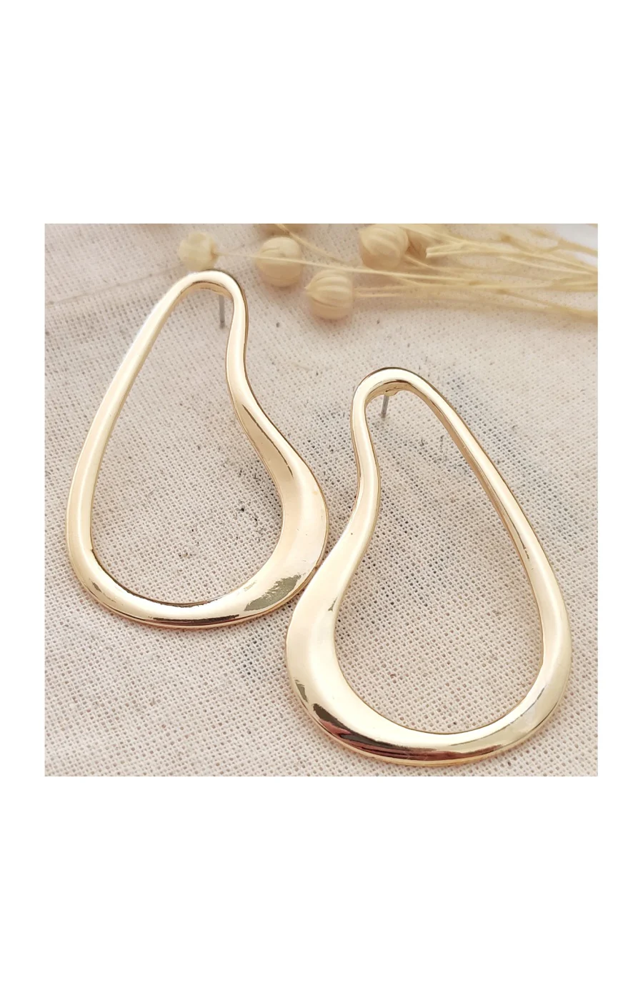 Boucles d'oreilles - Laiton plaqué or