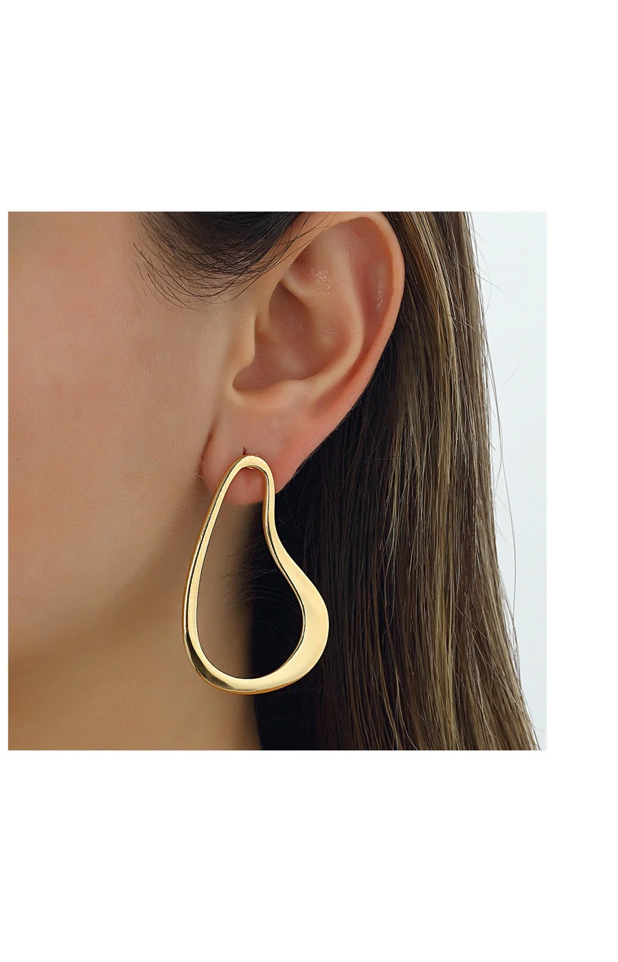 Boucles d'oreilles - Laiton plaqué or - Image 2