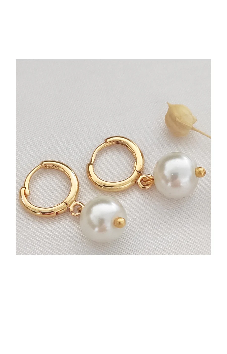 Boucles d'oreilles - Laiton plaqué or - Image 2