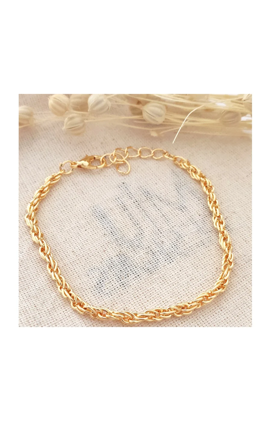Bracelet - Laiton plaqué or - Image 2