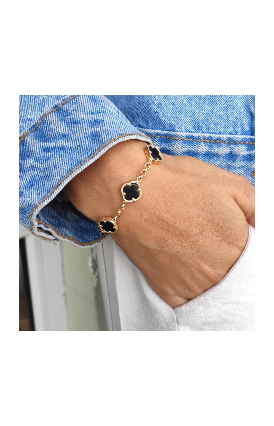 Bracelet - Laiton plaqué or - Image 2