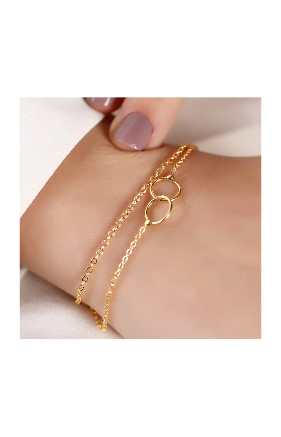 Bracelet - Laiton plaqué or - Image 2