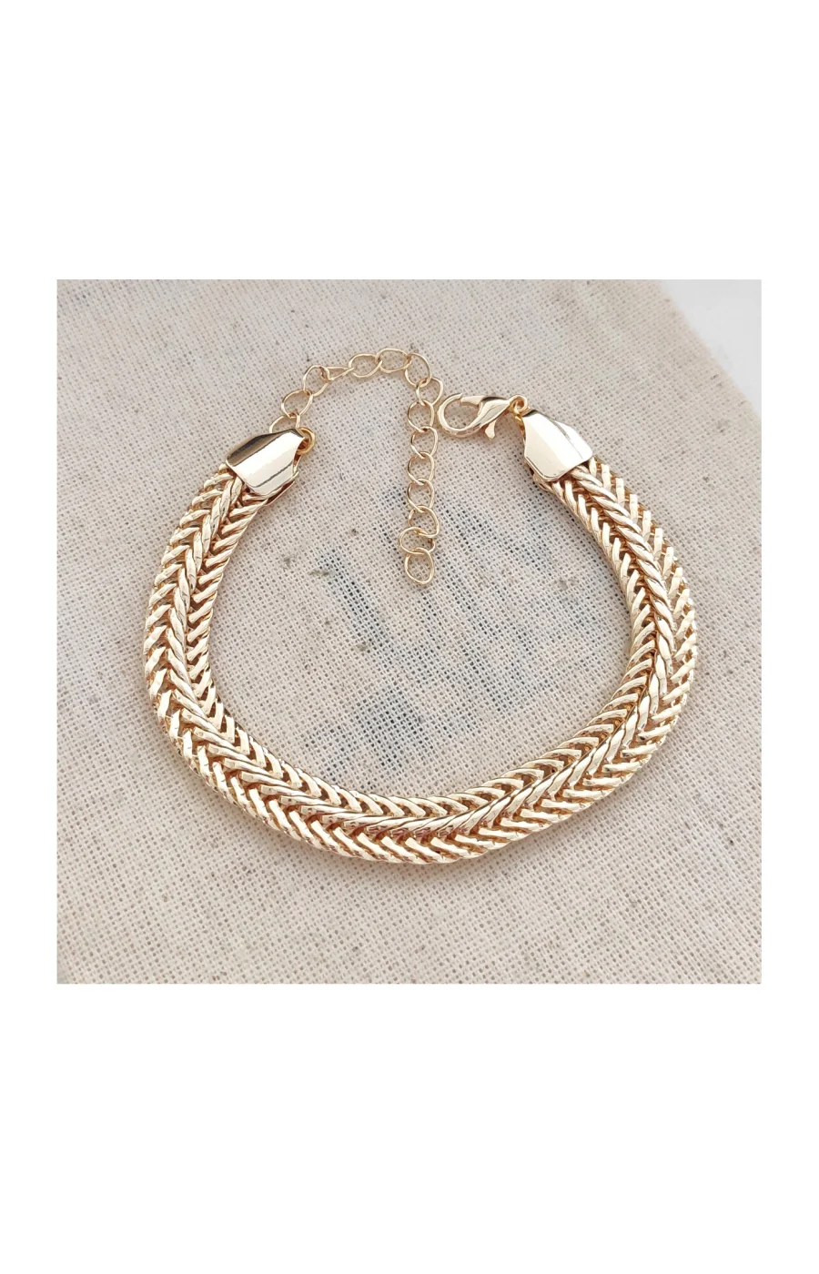 Bracelet - Twist - Laiton plaqué à l'or fin