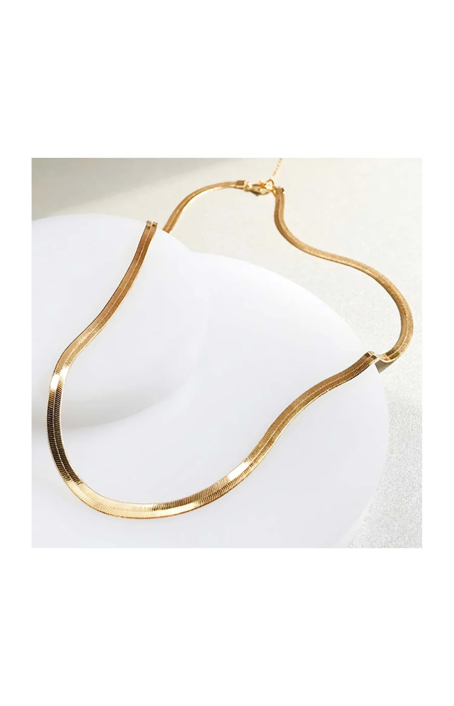 Collier fin en chaine italienne - Laiton plaqué or