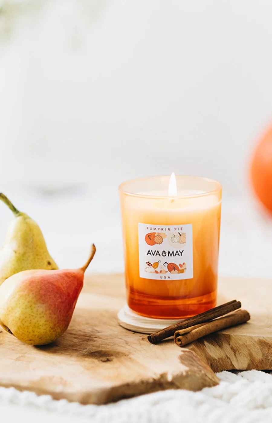 Bougie parfumée - Pumpkin pie - Poire & vanille - 180 g - Image 2
