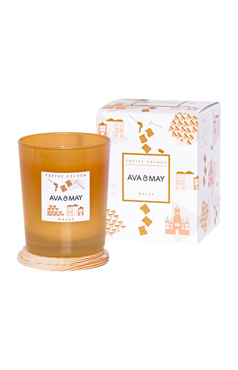 Bougie parfumée - Toffee Crunch - Caramel & noisettes grillées - 180 g