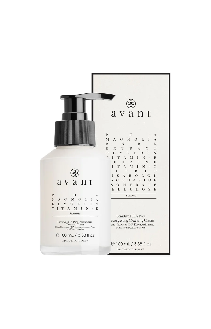 Crème nettoyante - Sensitive - PHA - Peaux sensibles - 100 ml