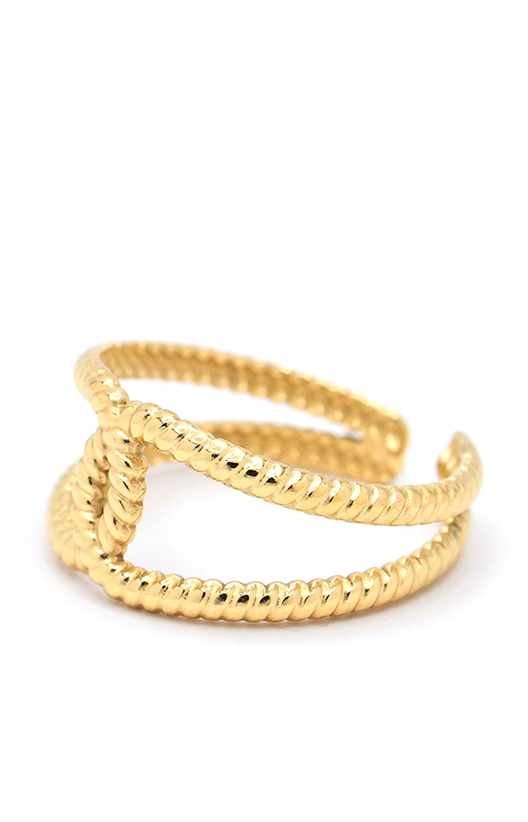 Bague Ajustable Tatiana - Acier inoxydable - Doré - Image 2