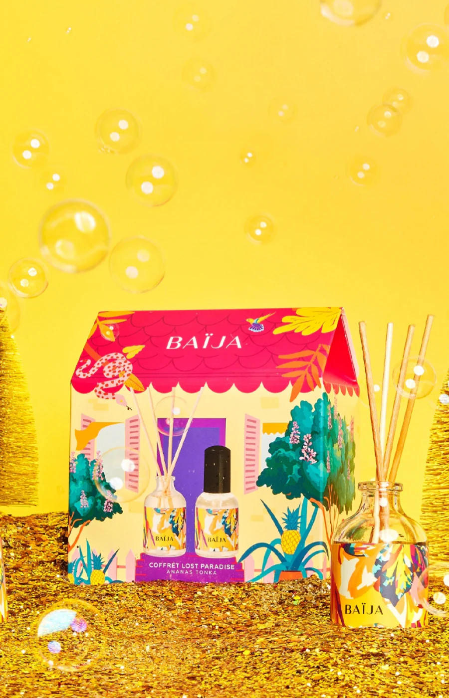Coffret Lost Paradise - Bouquet & parfum d'intérieur - Ananas & tonka - 2 x 50 ml - Image 2