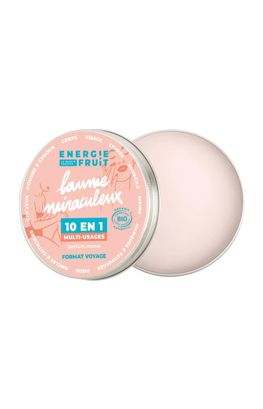 Baumes miraculeux bio 10-en-1 - Monoï - Visage, corps & cheveux - 2 x 38 g