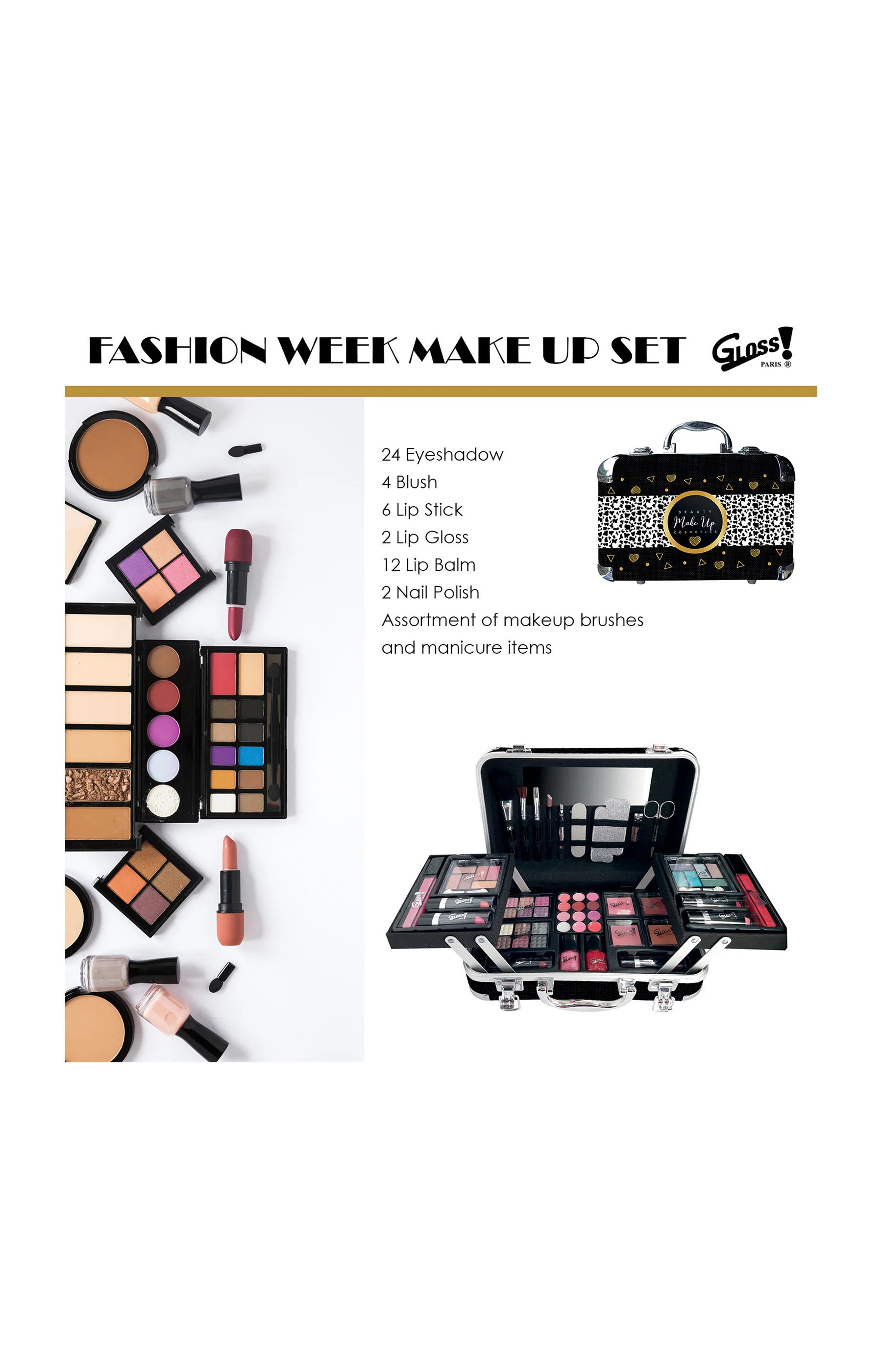 Mallette à maquillage - Beauty MakeUp Cosmetics - Image 2