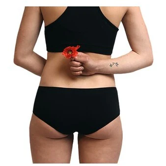 Shorty menstruel - Nina - Flux moyens  - Rouge - Image 2
