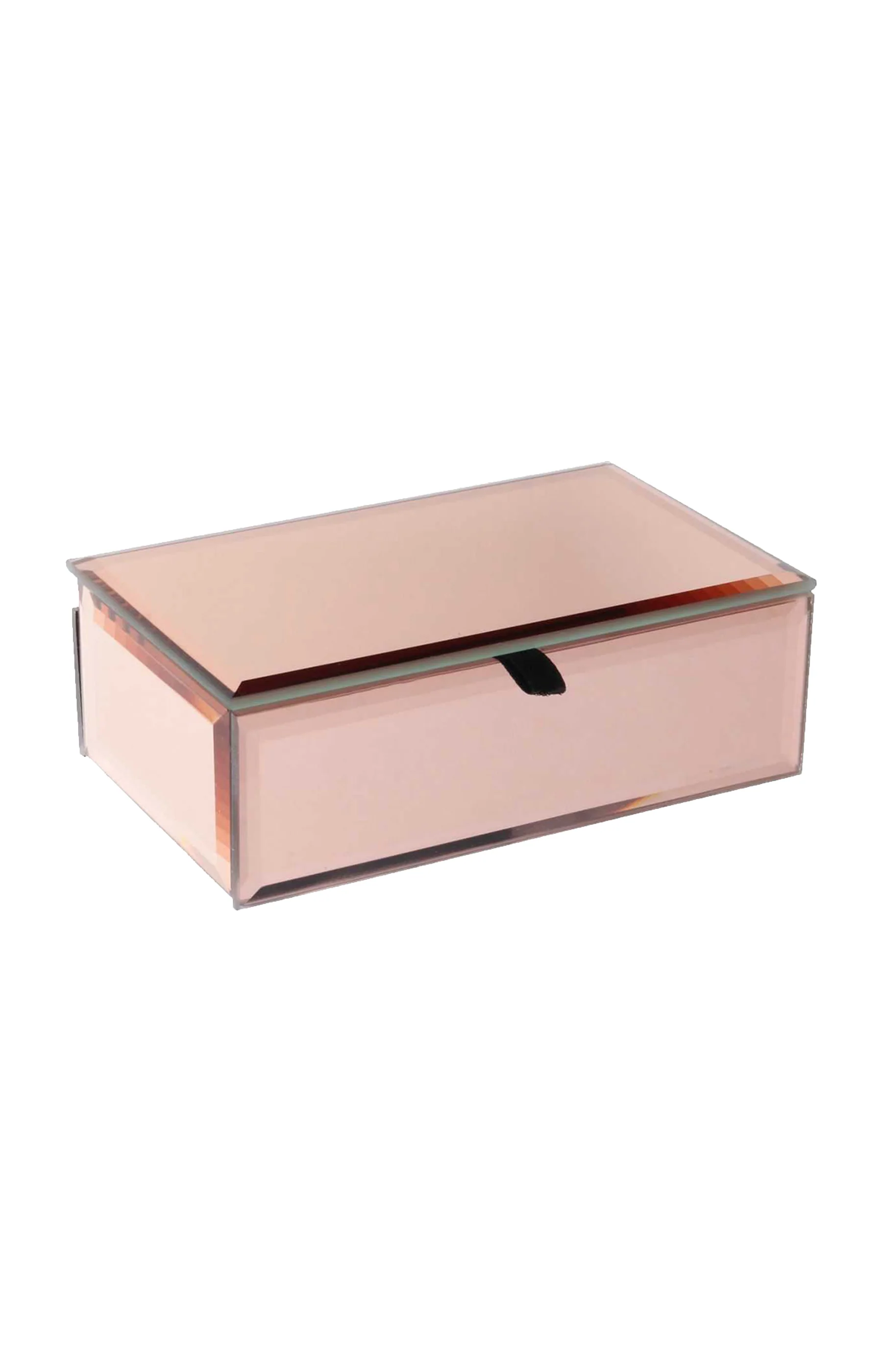 Boite à bijoux - Effet miroir rose