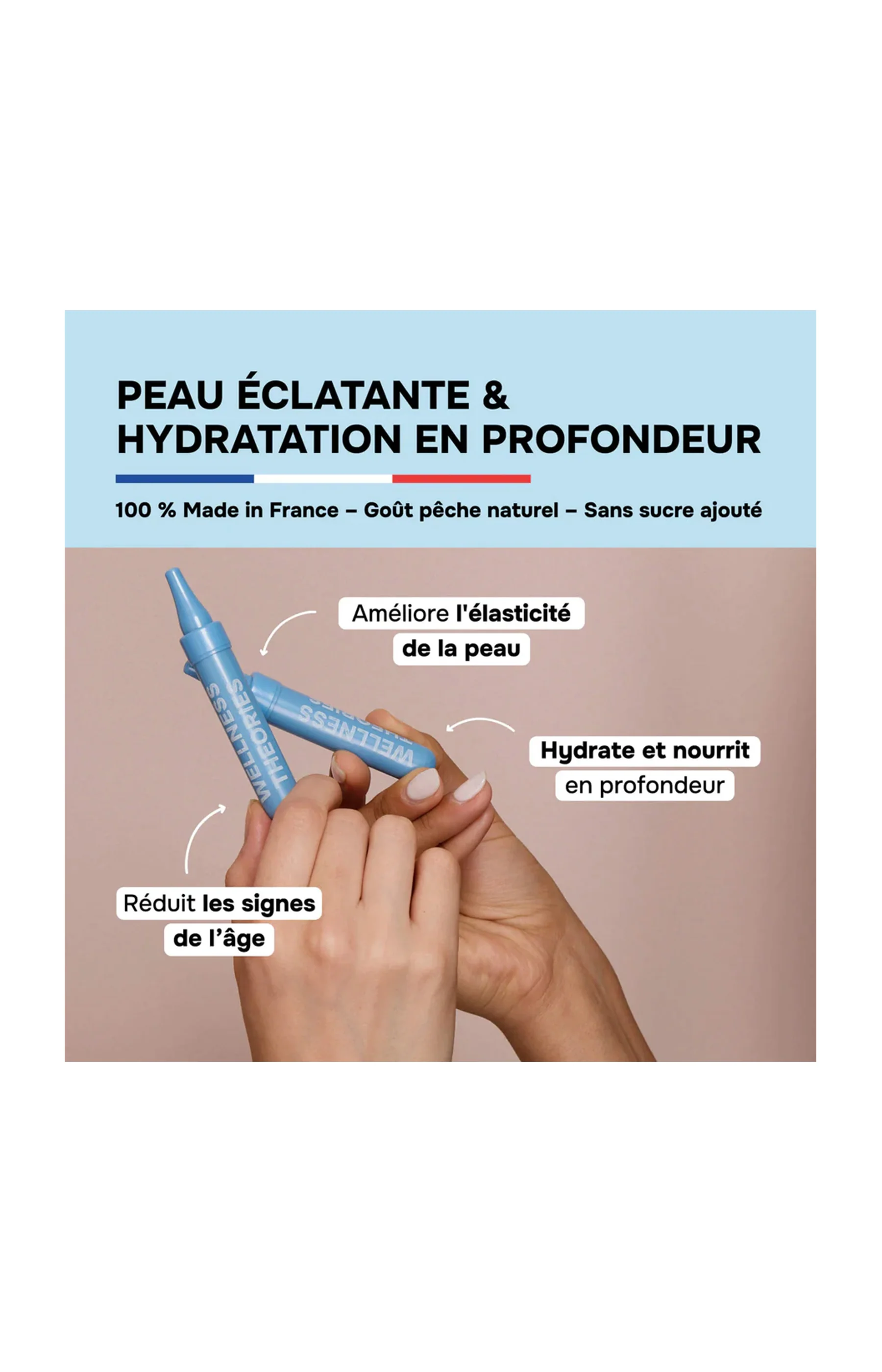 Cure de collagène - Peau, cheveux & articulations - Goût pêche - 14 jours - Image 2