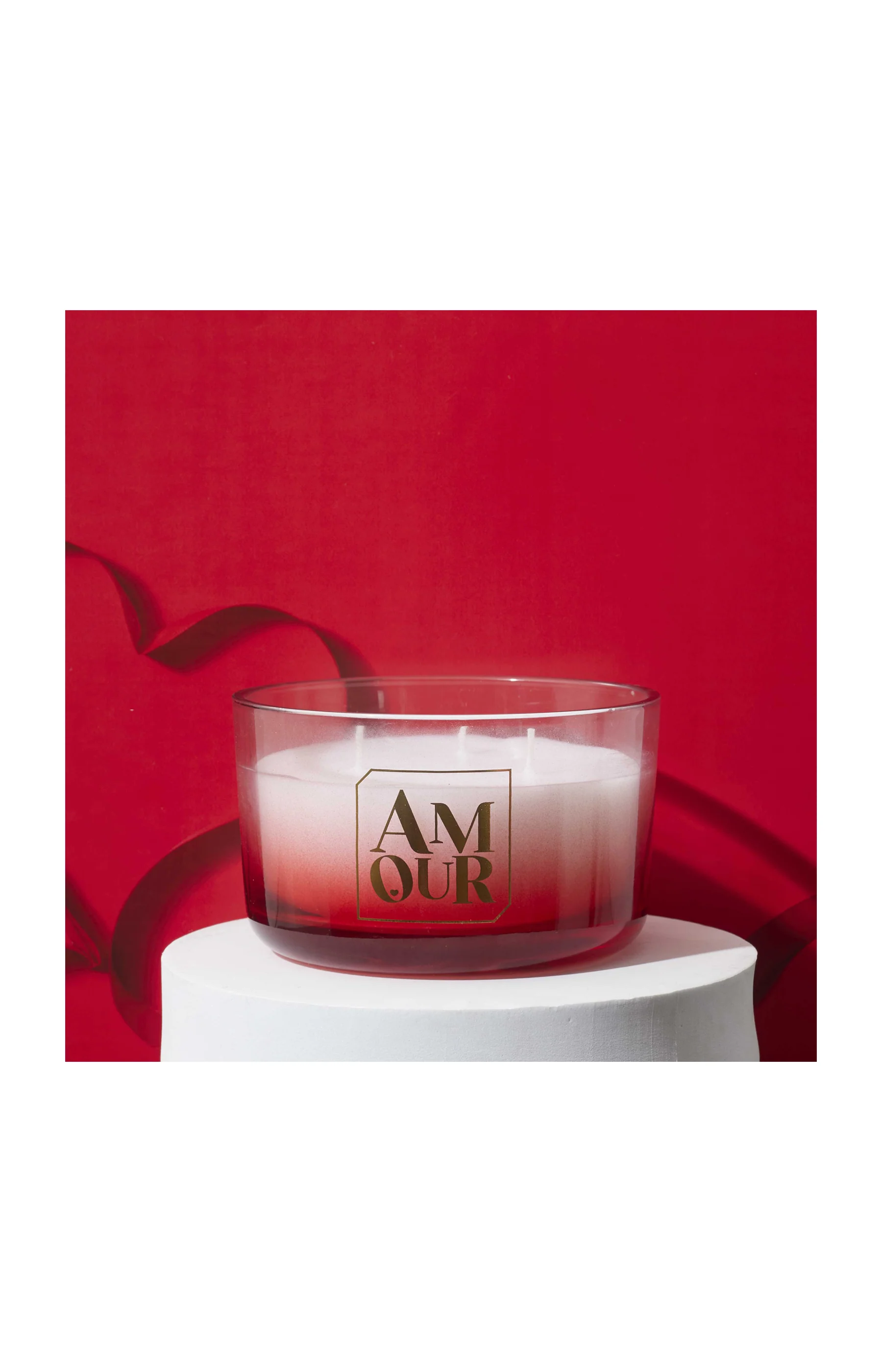 Bougie parfumée 3 mèches - Coffret cadeau Amour - Image 2