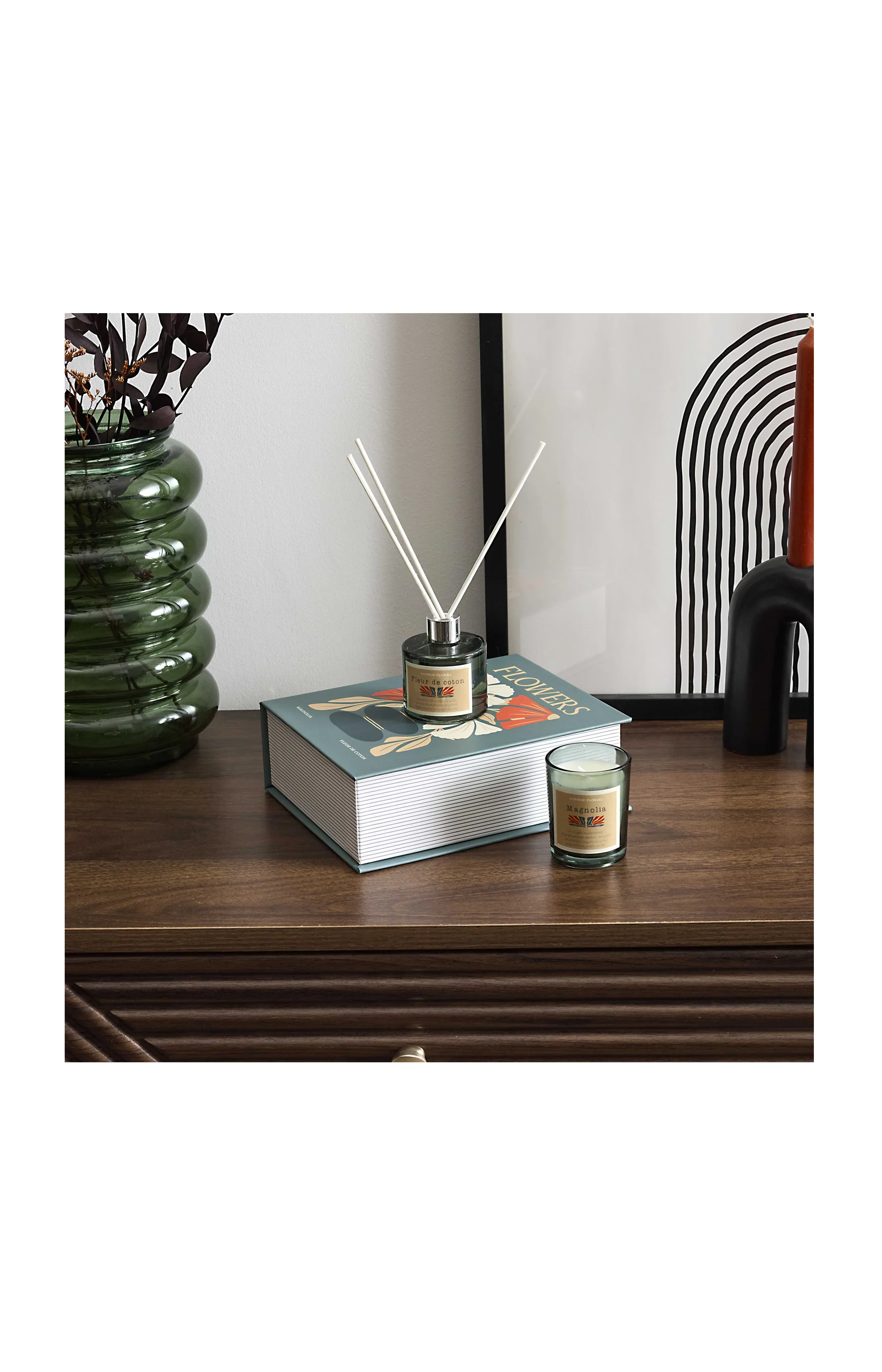 Coffret Flower – Bougie parfumée & diffuseur - Image 2