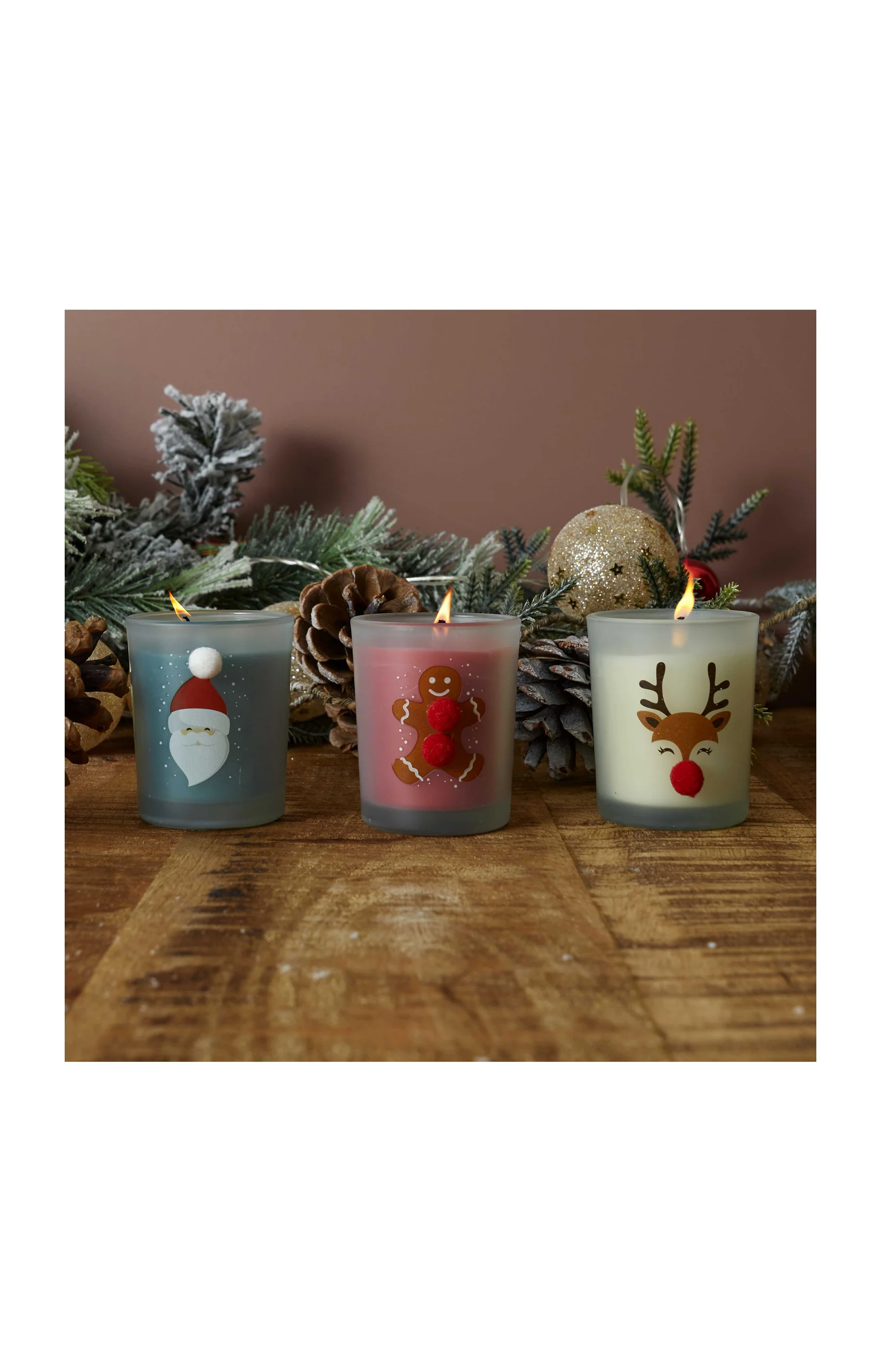 Bougie de Noël parfumée - Modèles aléatoires - Image 2
