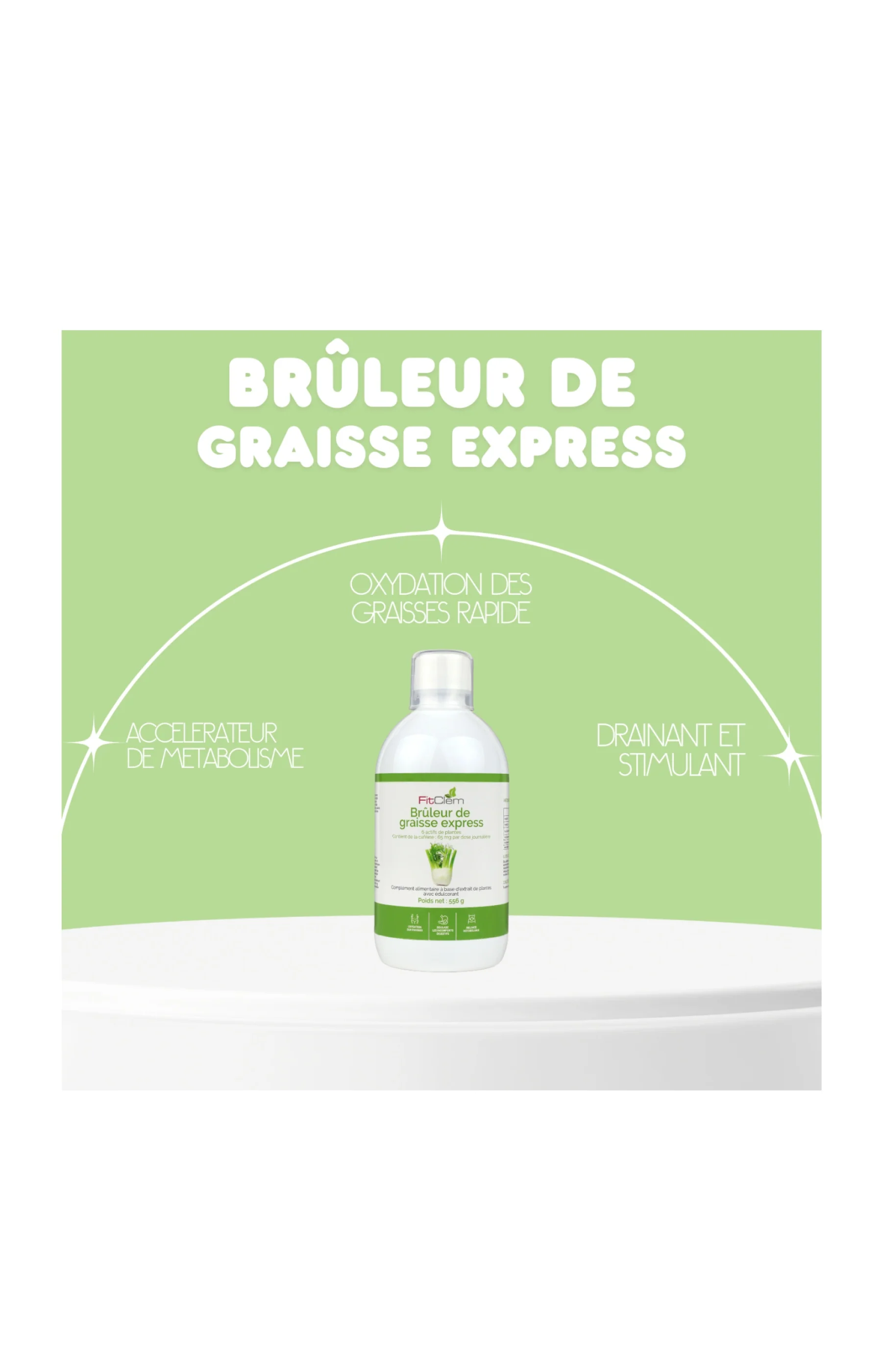 Sirop brûleur de graisse express - Guarana & thé vert - 20 jours - Image 7