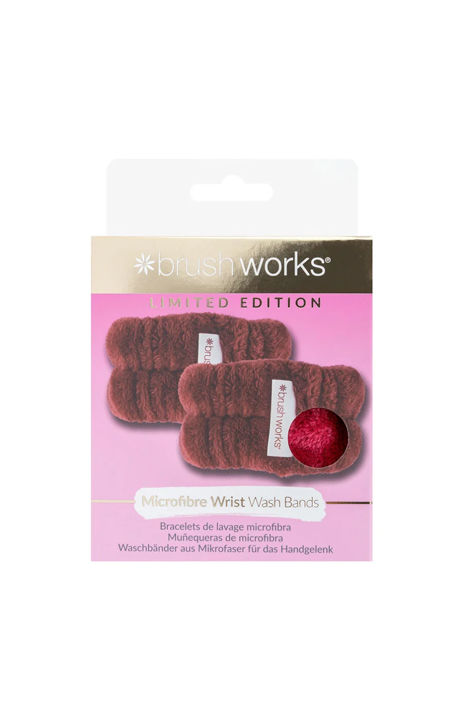 Duo bracelets de soin - Microfibres - Rouge - Corps - Image 3