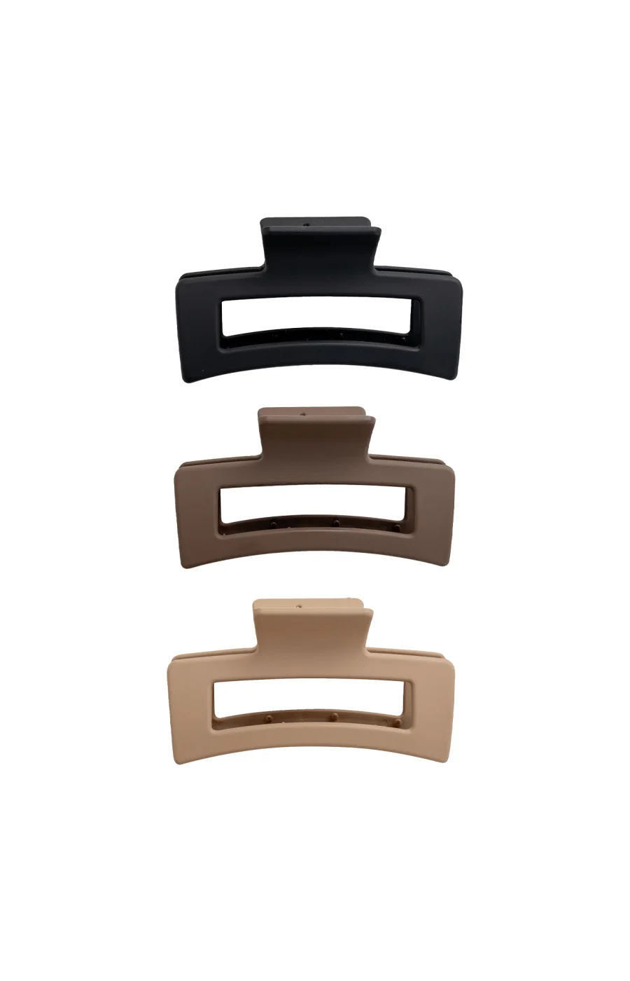 Pinces cheveux - Noir, marron, beige - 3 unités