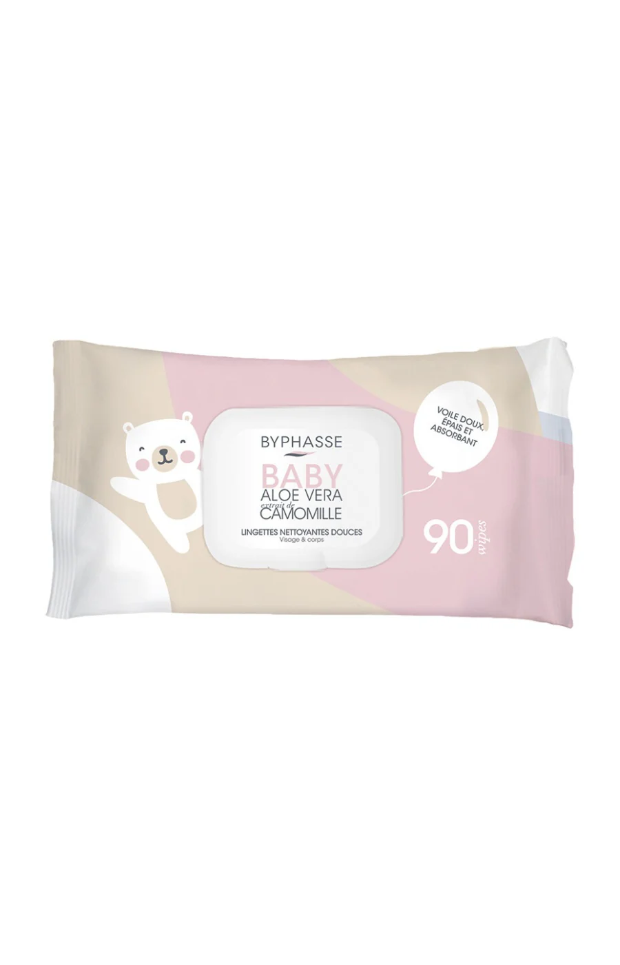 Lingettes nettoyantes bébé - Visage & corps - 6 x 90 unités