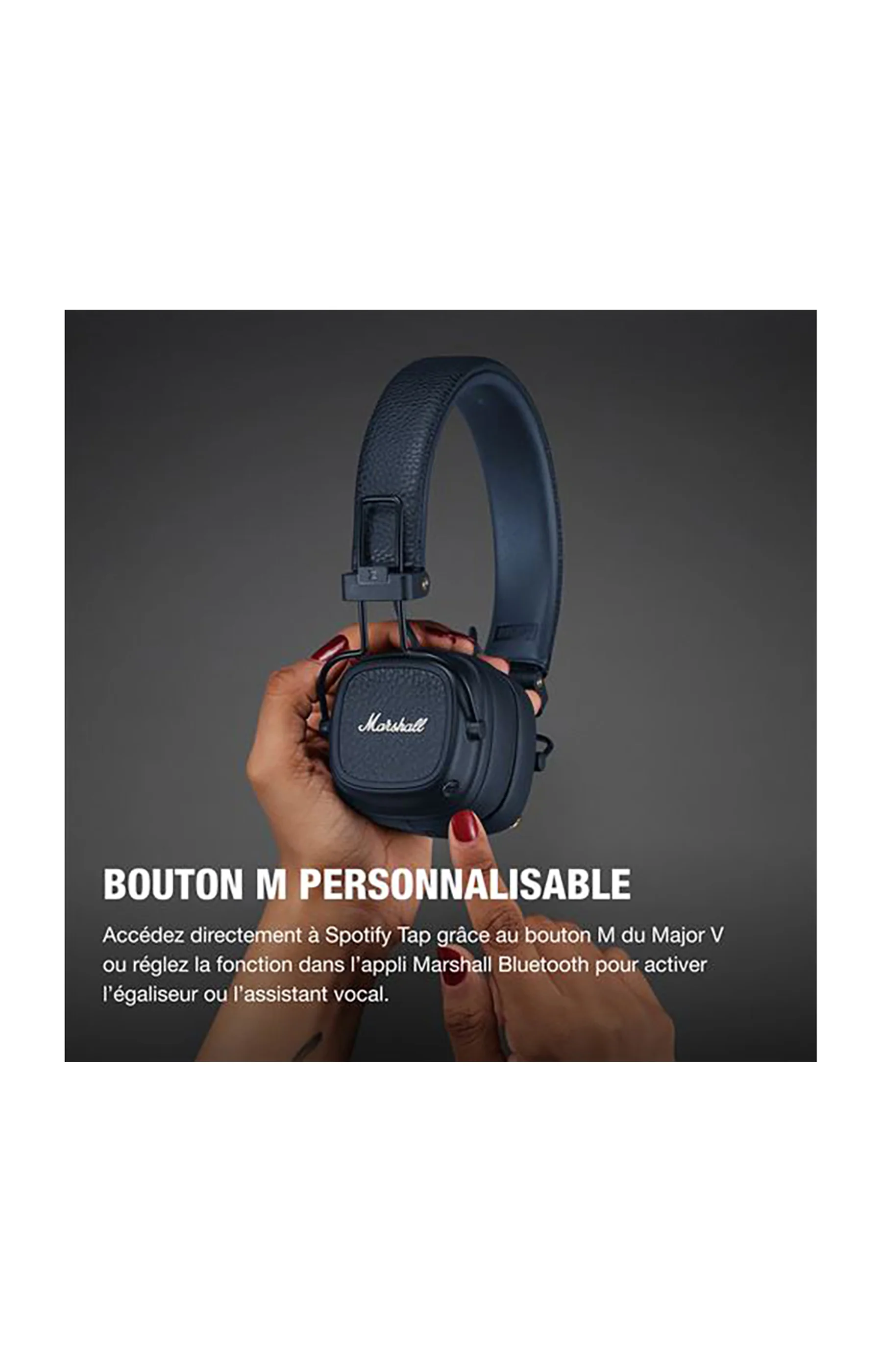 Casque bluetooth - Marshall Major V - Bleu - Image 3