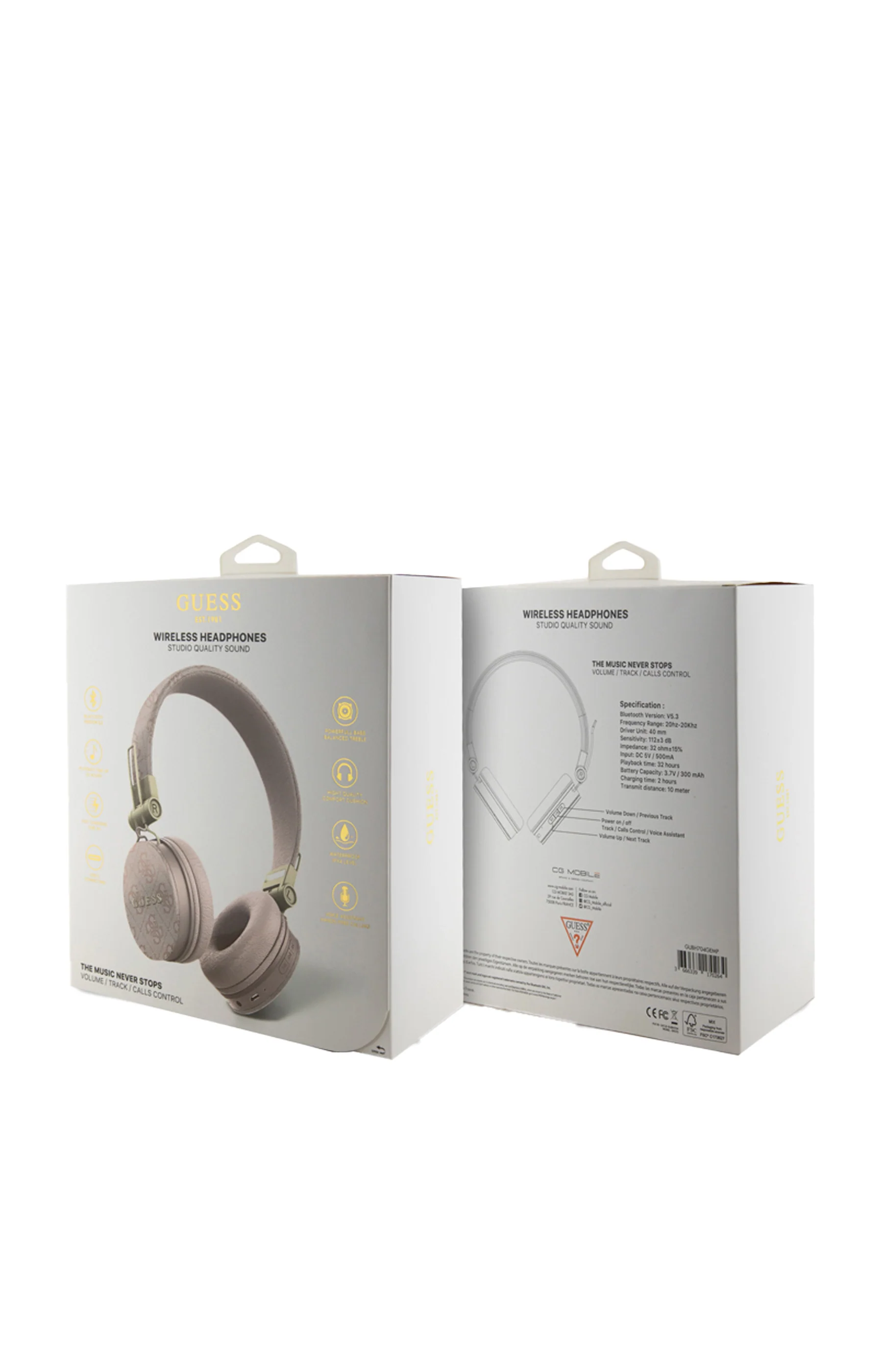 Casque bluetooth Guess - Rose - Image 4