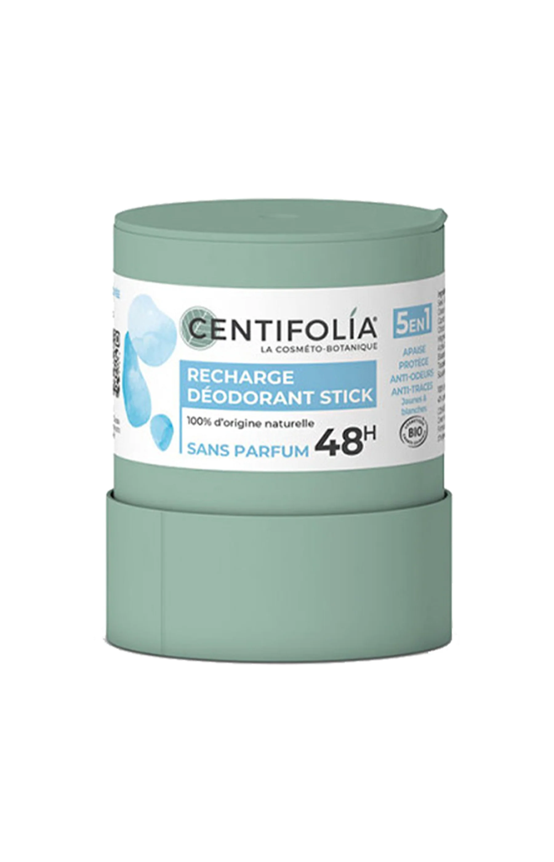 Recharge déodorant stick efficacité 48h bio - Sans parfum - 50 g