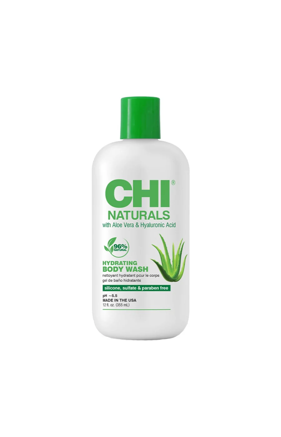 Gel douche hydratant - Aloe vera & acide hyaluronique - 355 ml