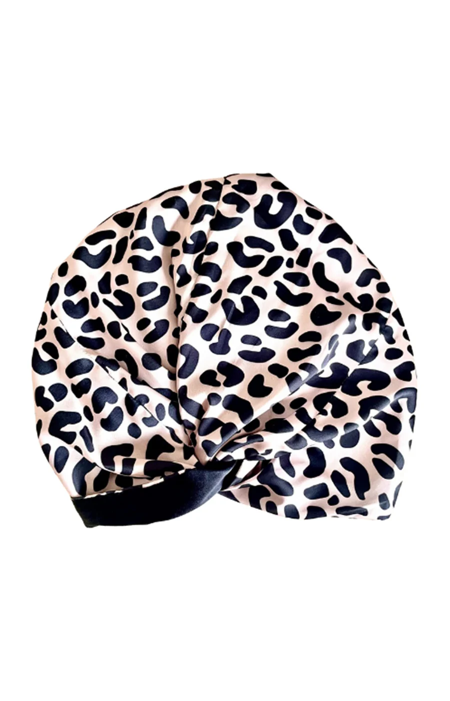 Turban cheveux en satin - Léopard - Image 3