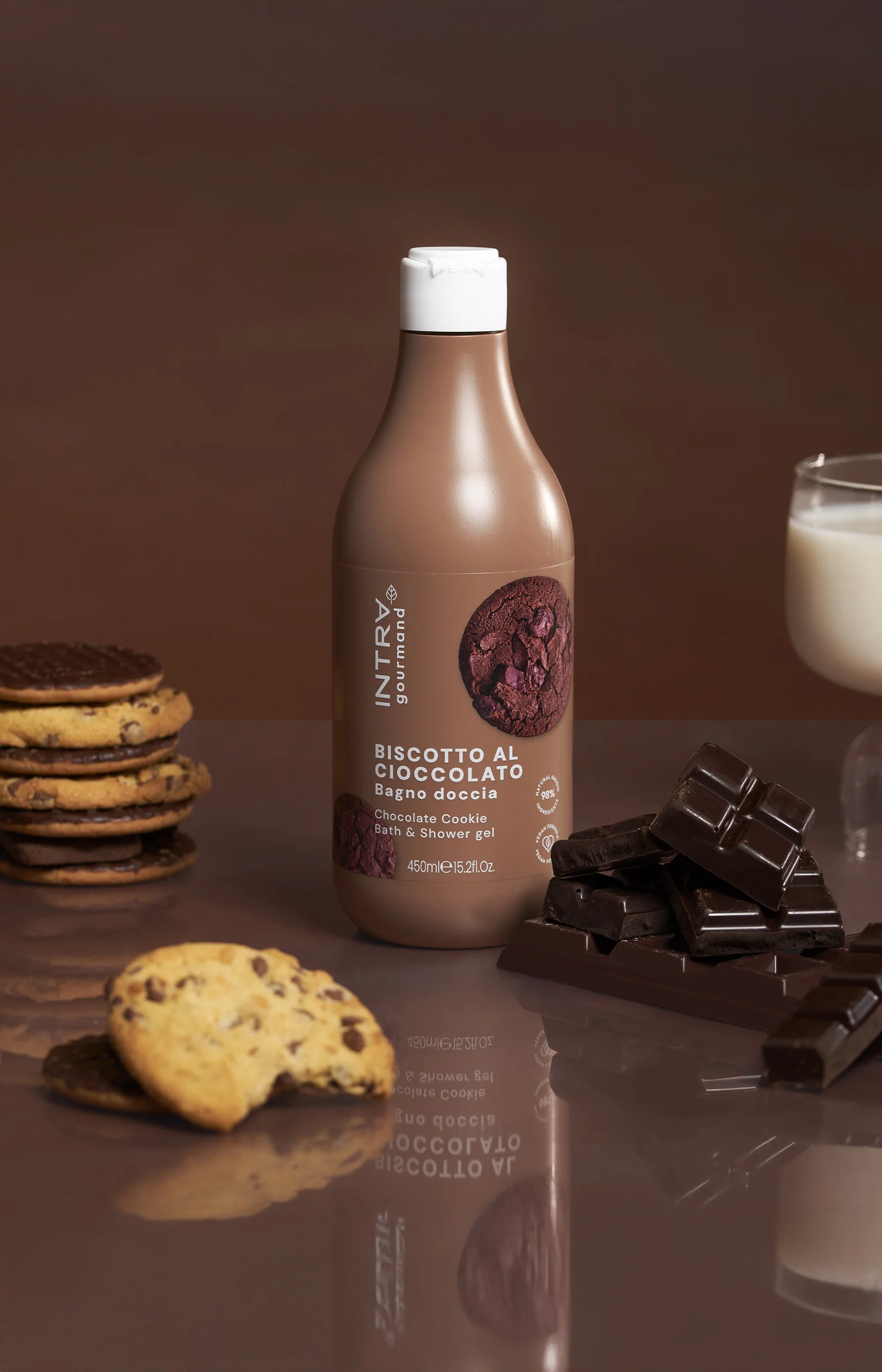 Gel douche doux - Cookie au chocolat - 450 ml - Image 2