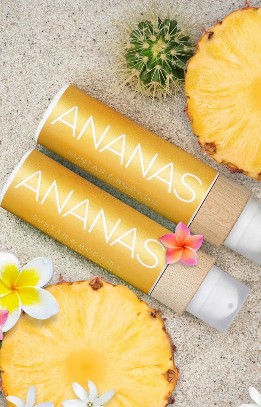 Huile de bronzage naturelle - Ananas - Visage & corps - 110 ml - Image 2