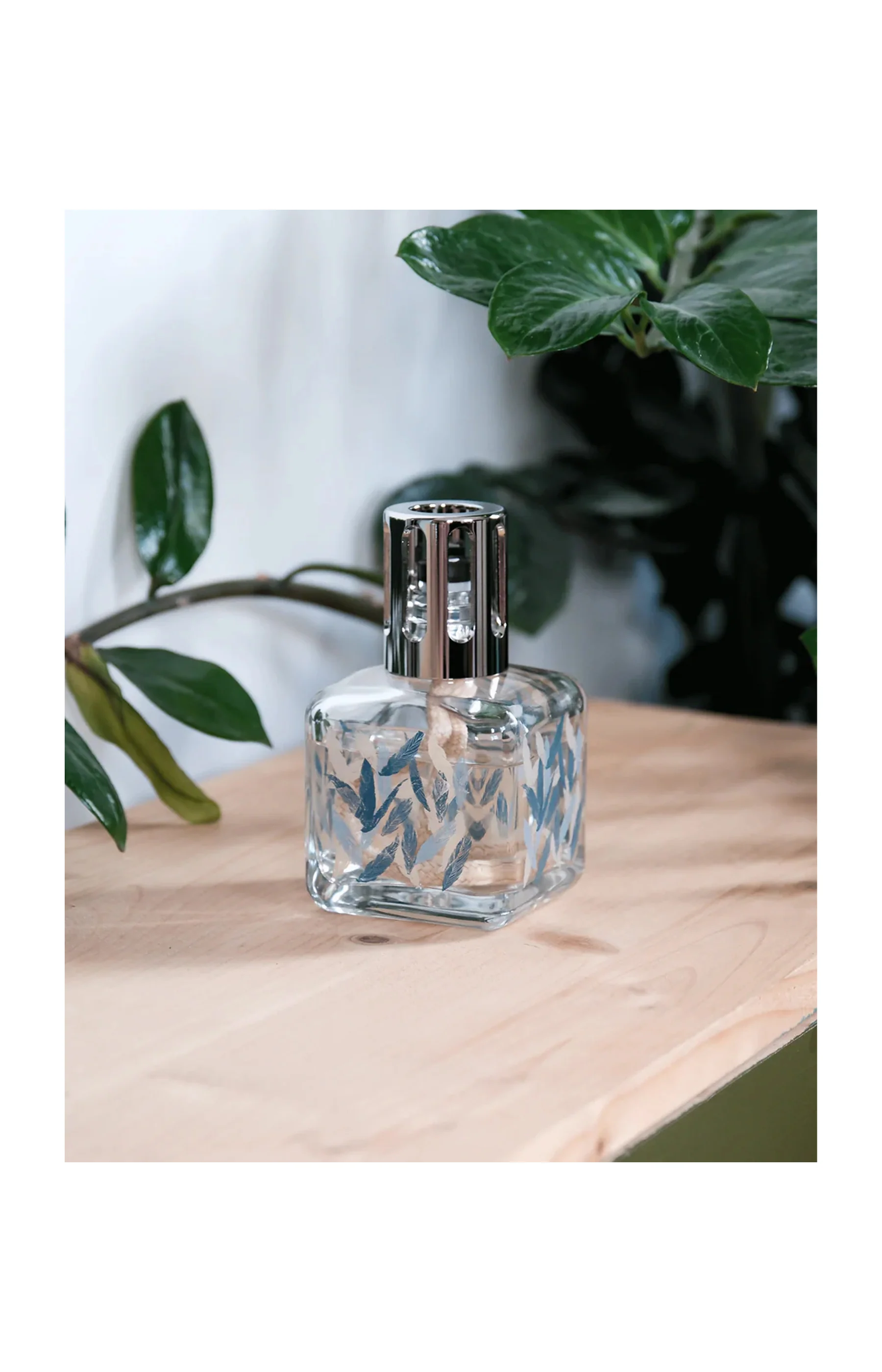 Coffret lampe à catalyse - Berger Glaçon Plumes - Caresse de Coton - 250 ml - Image 3
