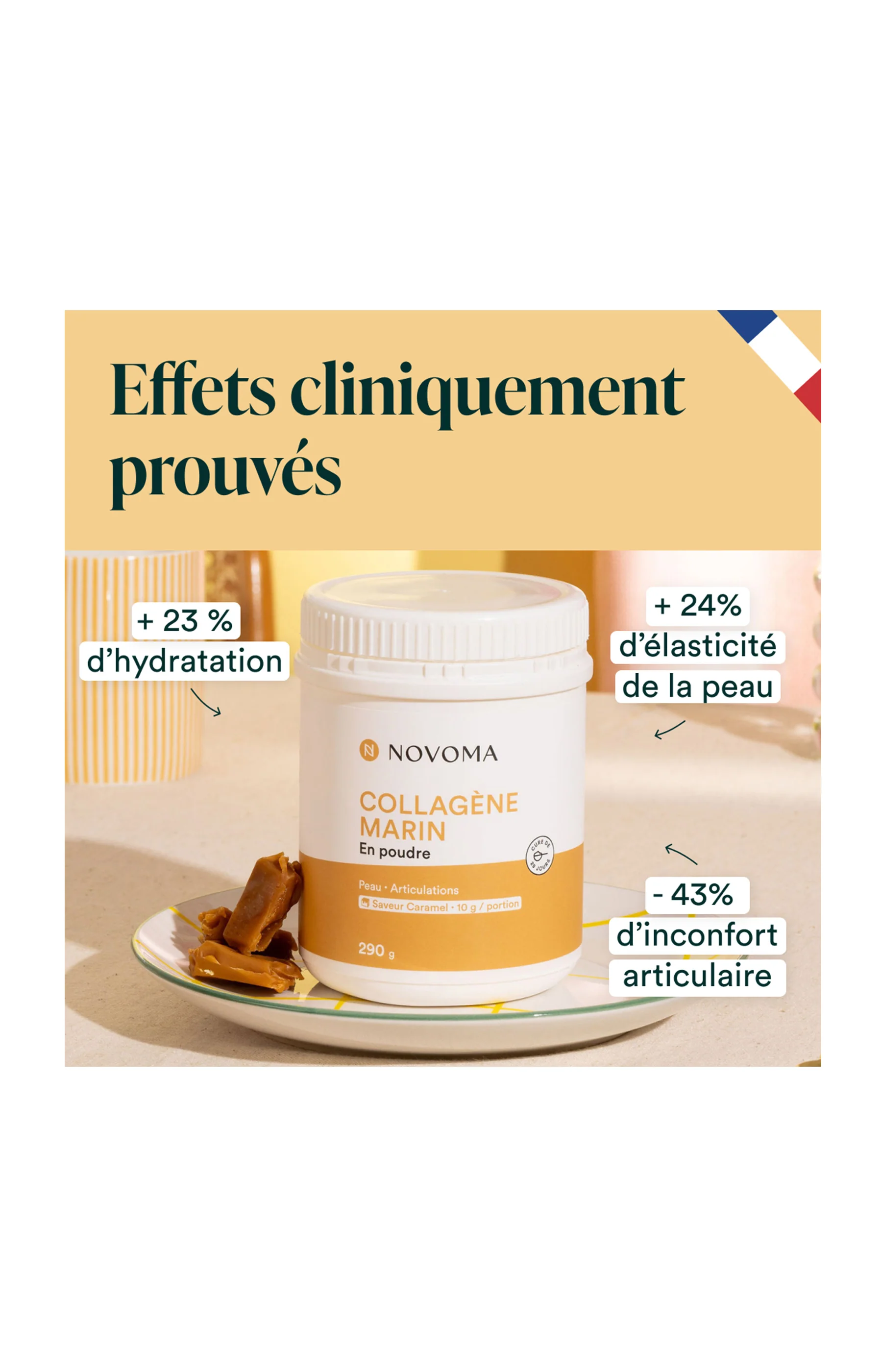 Collagène Marin - Peau & articulations - Saveur caramel - 28 jours - Image 3