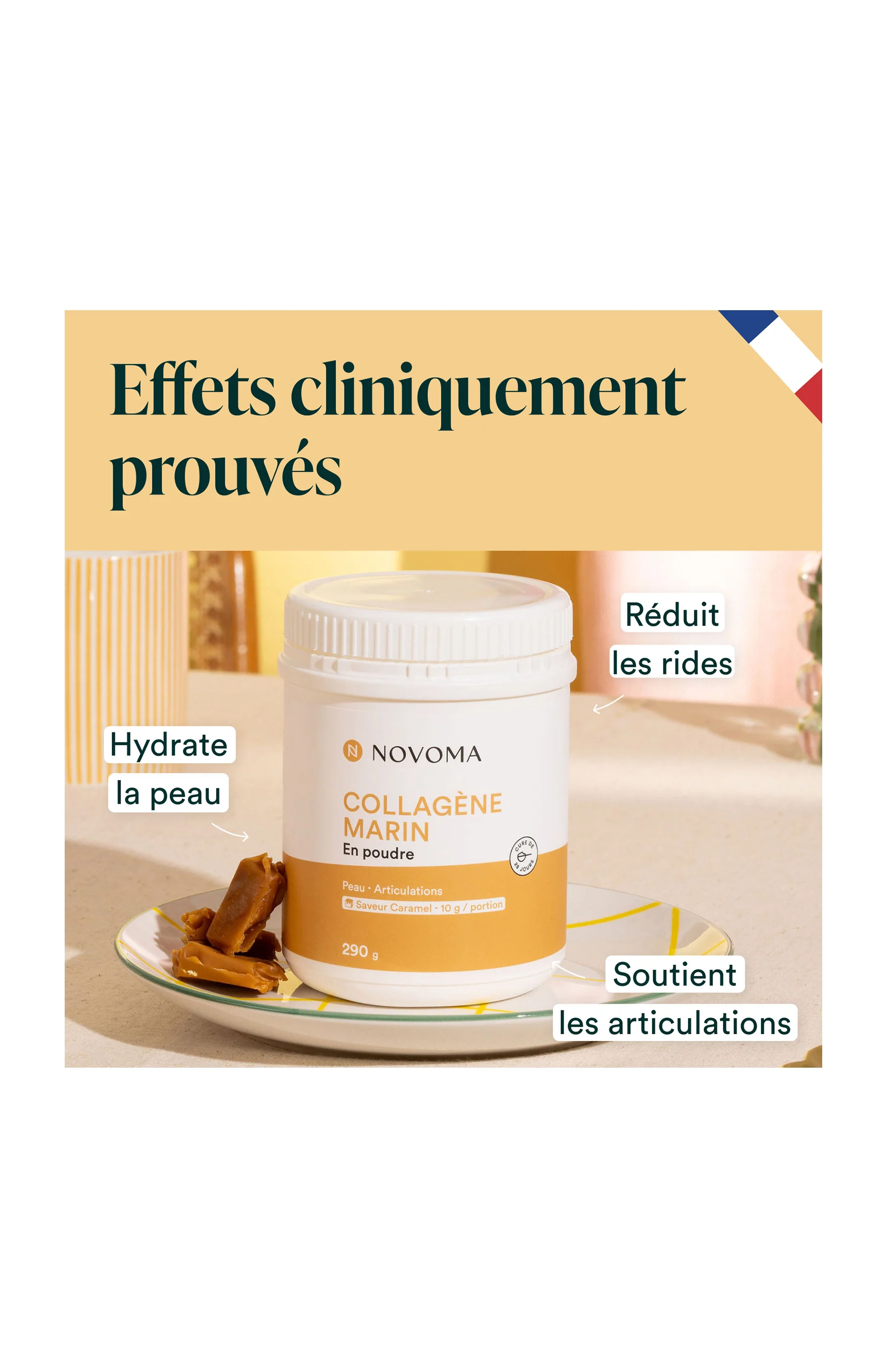 Collagène Marin - Peau & articulations - Saveur caramel - 28 jours - Image 4