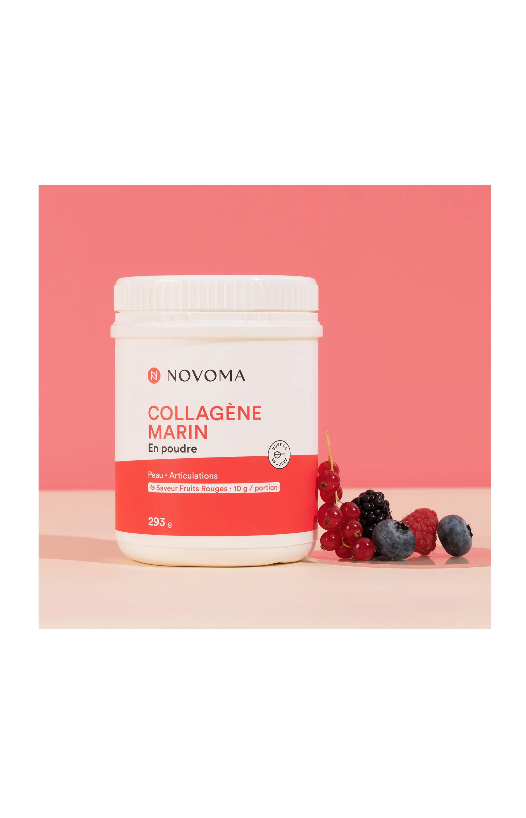 Collagène Marin - Peau & articulations - Saveur fruits rouges - 3 x 28 jours - Image 2