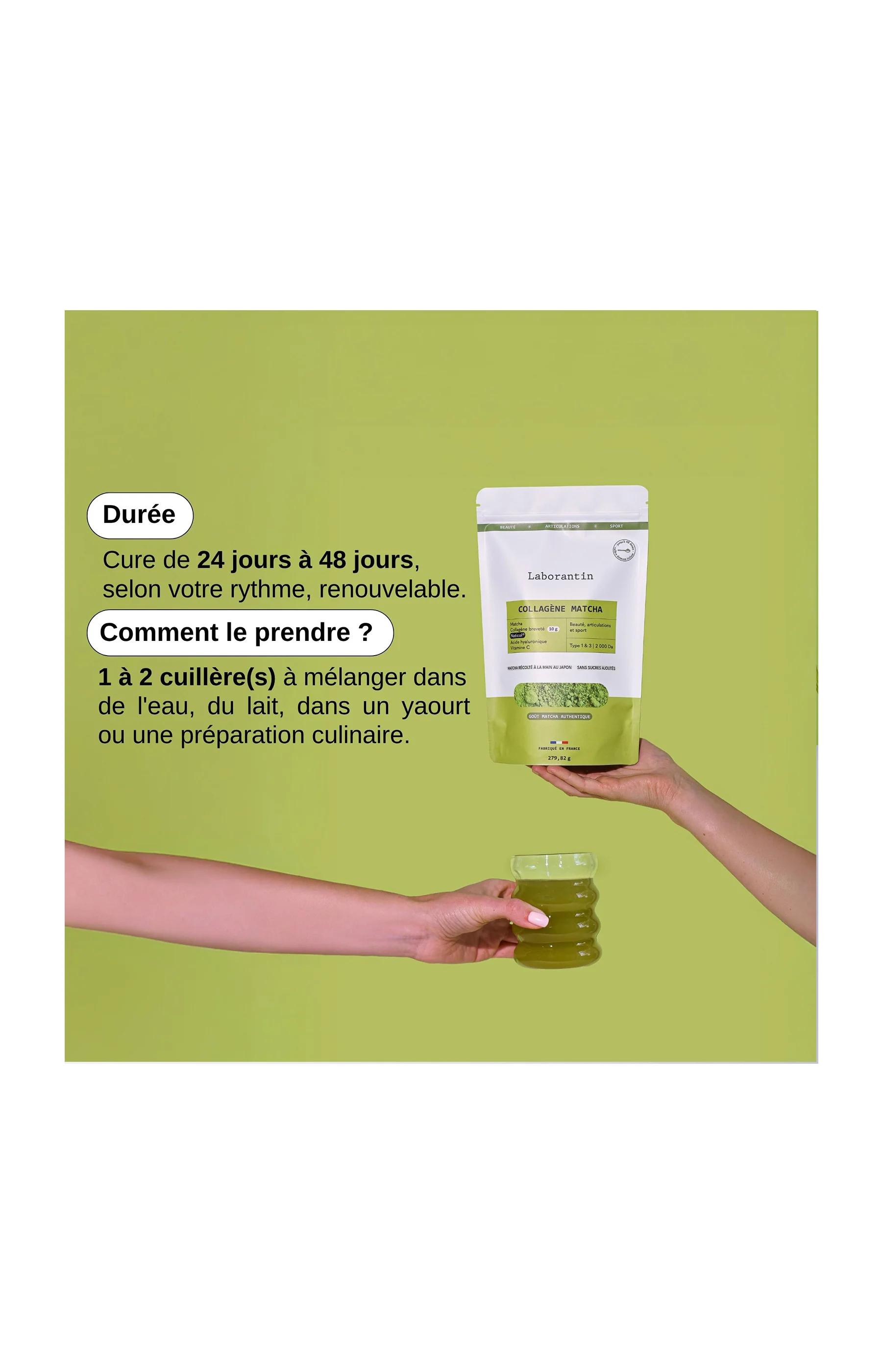 Collagène Matcha en poudre - 279 g - Image 3