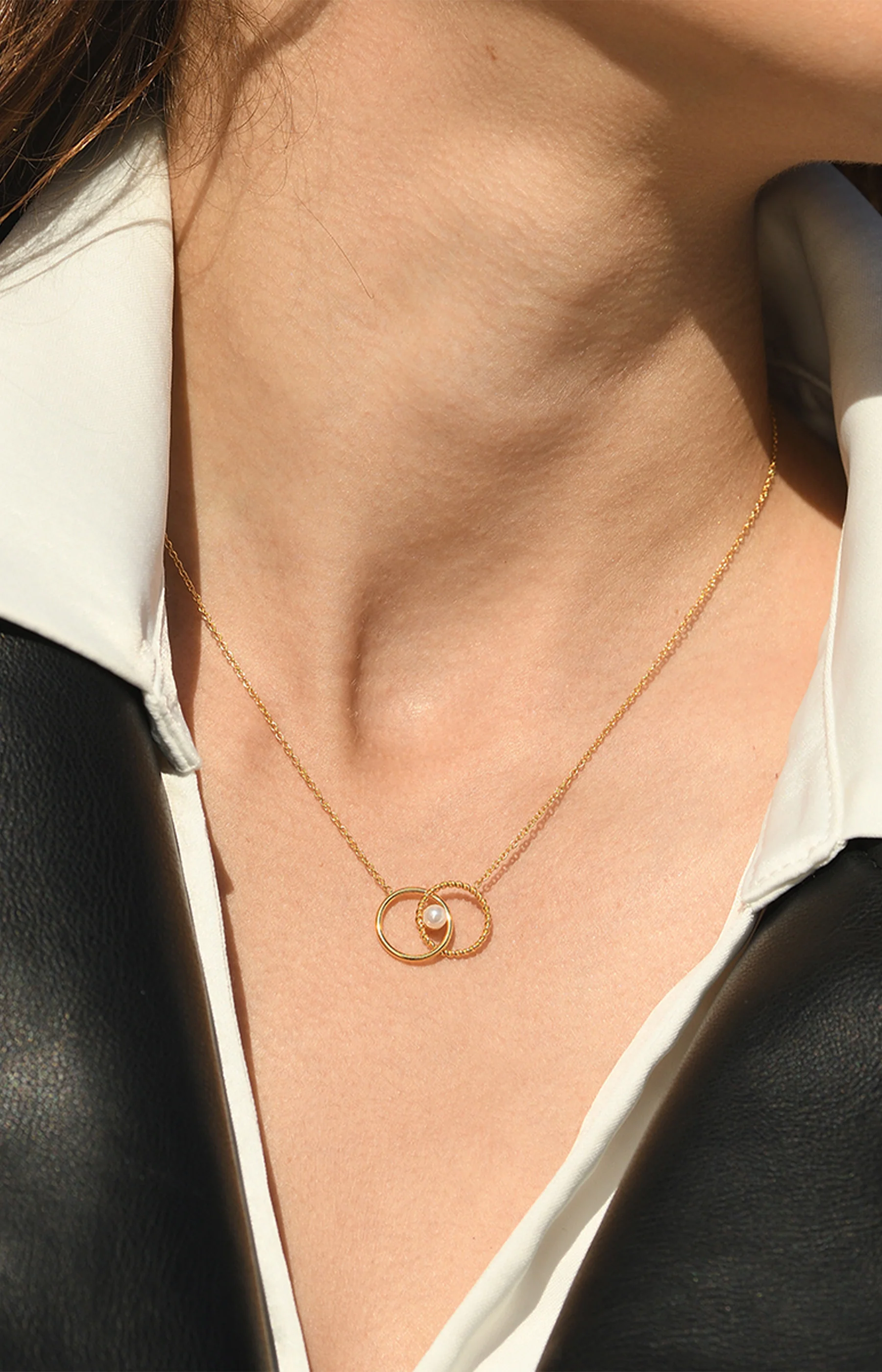 Collier Jenna - Acier inoxydable - Doré - Image 2