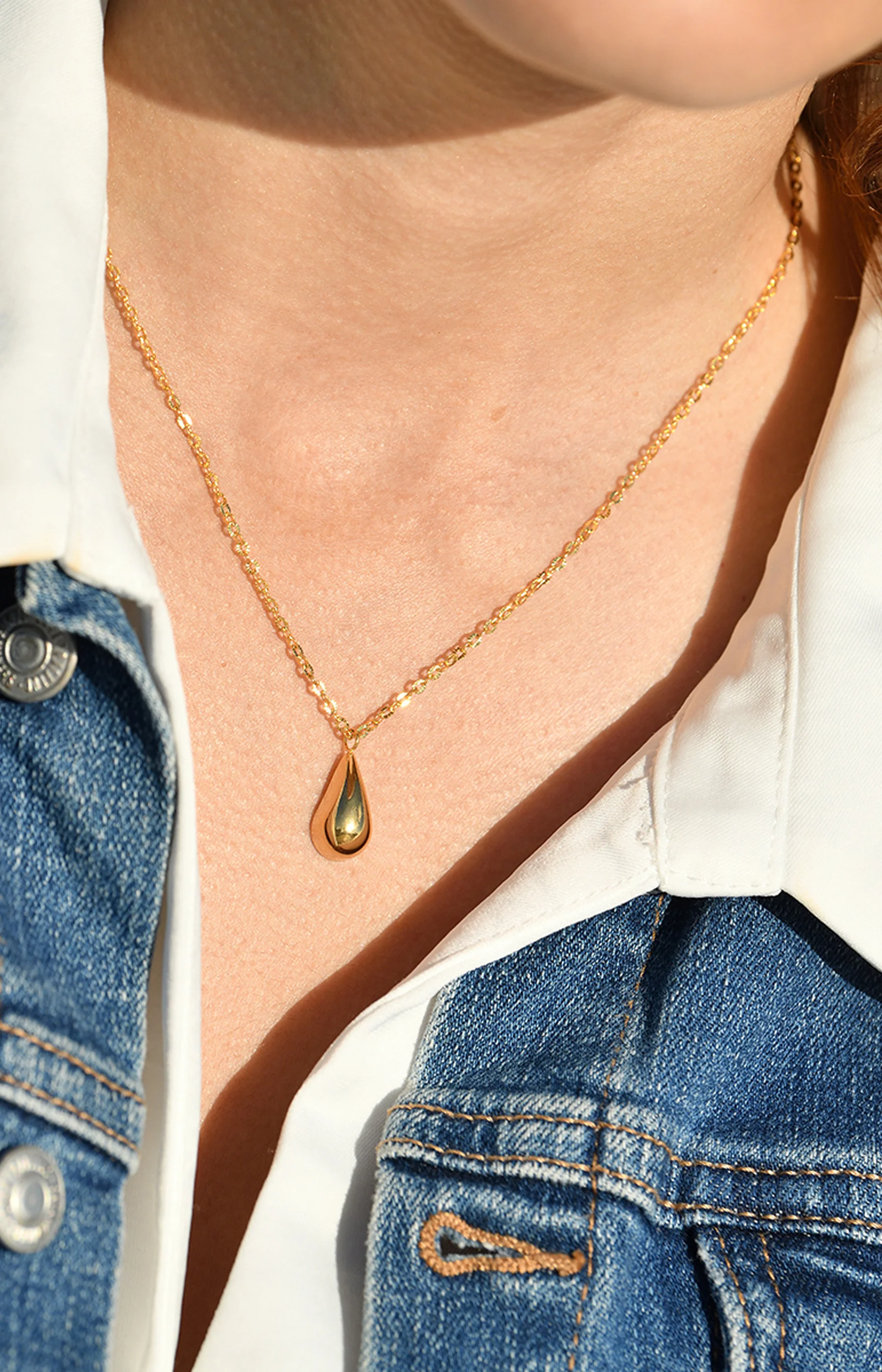Collier Julienne - Acier inoxydable - Doré - Image 2
