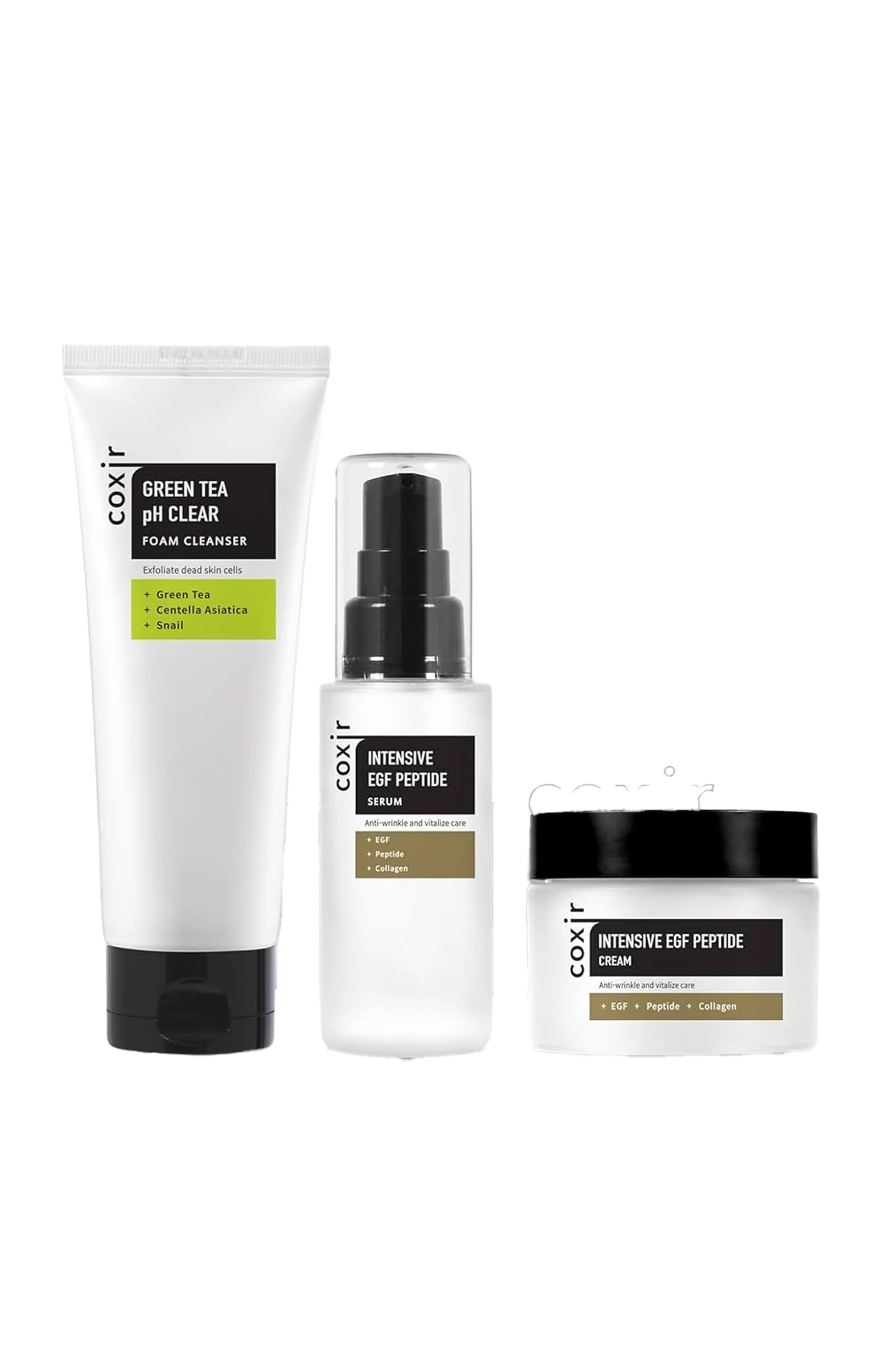 Coxir - Coffret anti-âge - Peptides - Visage - 3 produits