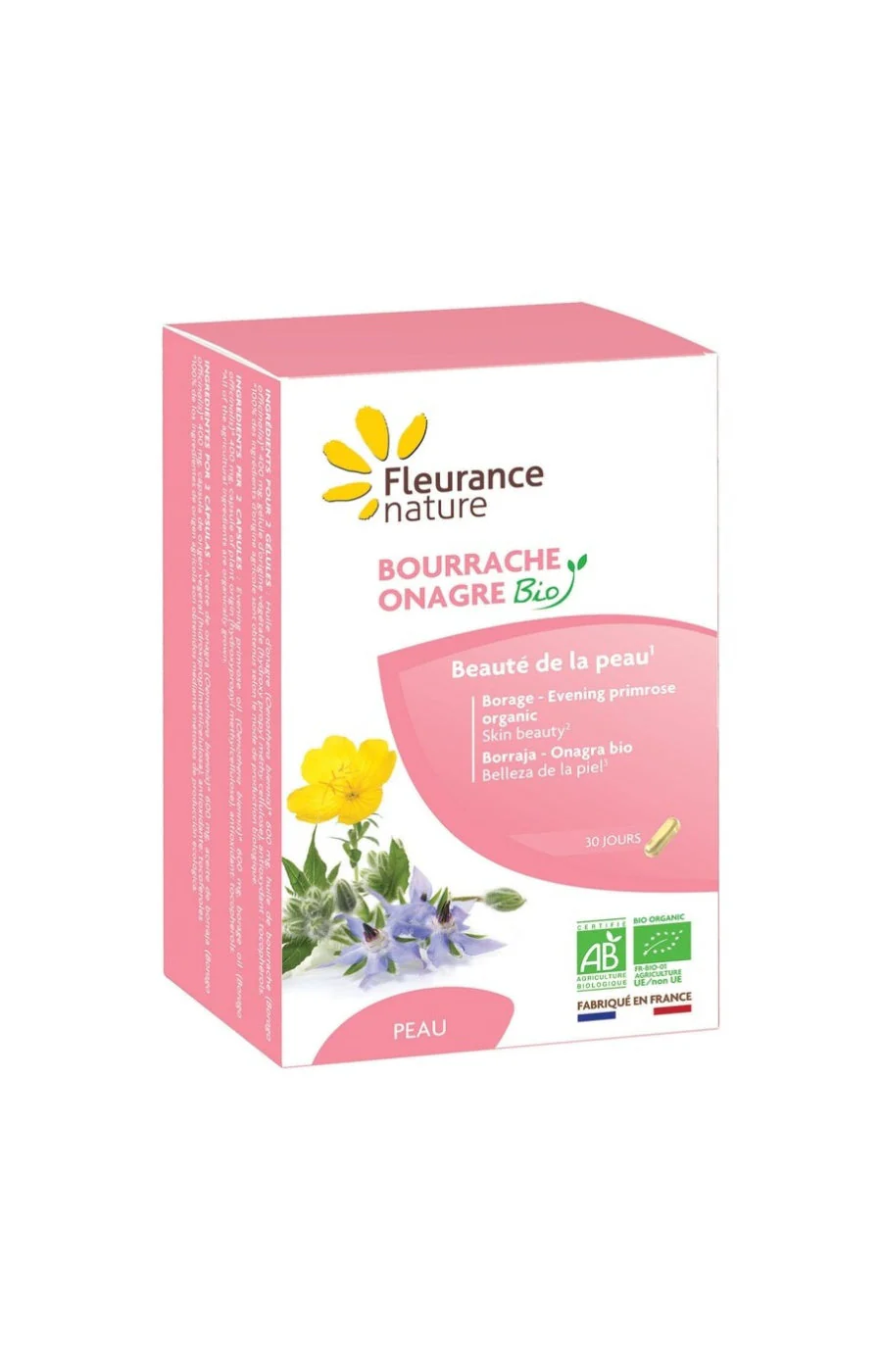 Cure beauté de la peau bio - Bourrache & onagre - 2 mois